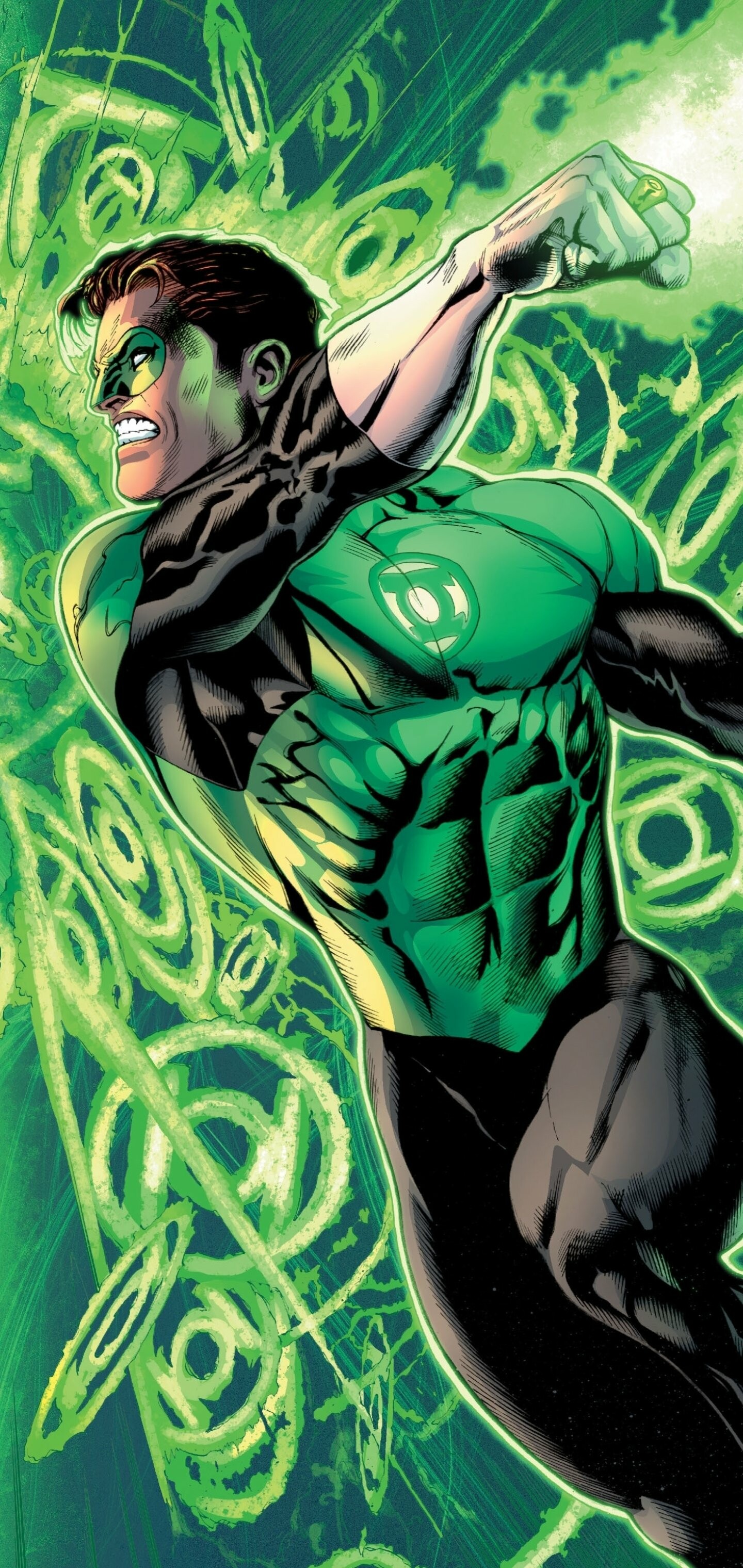 Green Lantern Comics, Intergalactic Police Force, Emotional Spectrum, Sector Space, 1440x3040 HD Phone