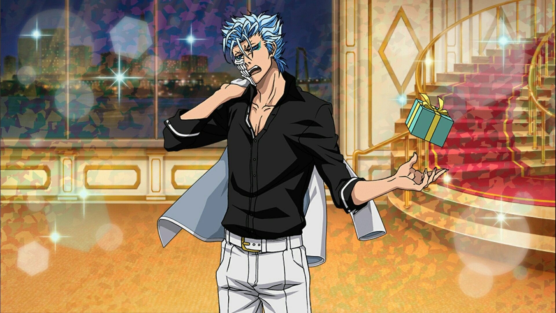 Grimmjow Jaggerjack, Bleach Brave Souls, White Day version, Anime game, 1920x1080 Full HD Desktop