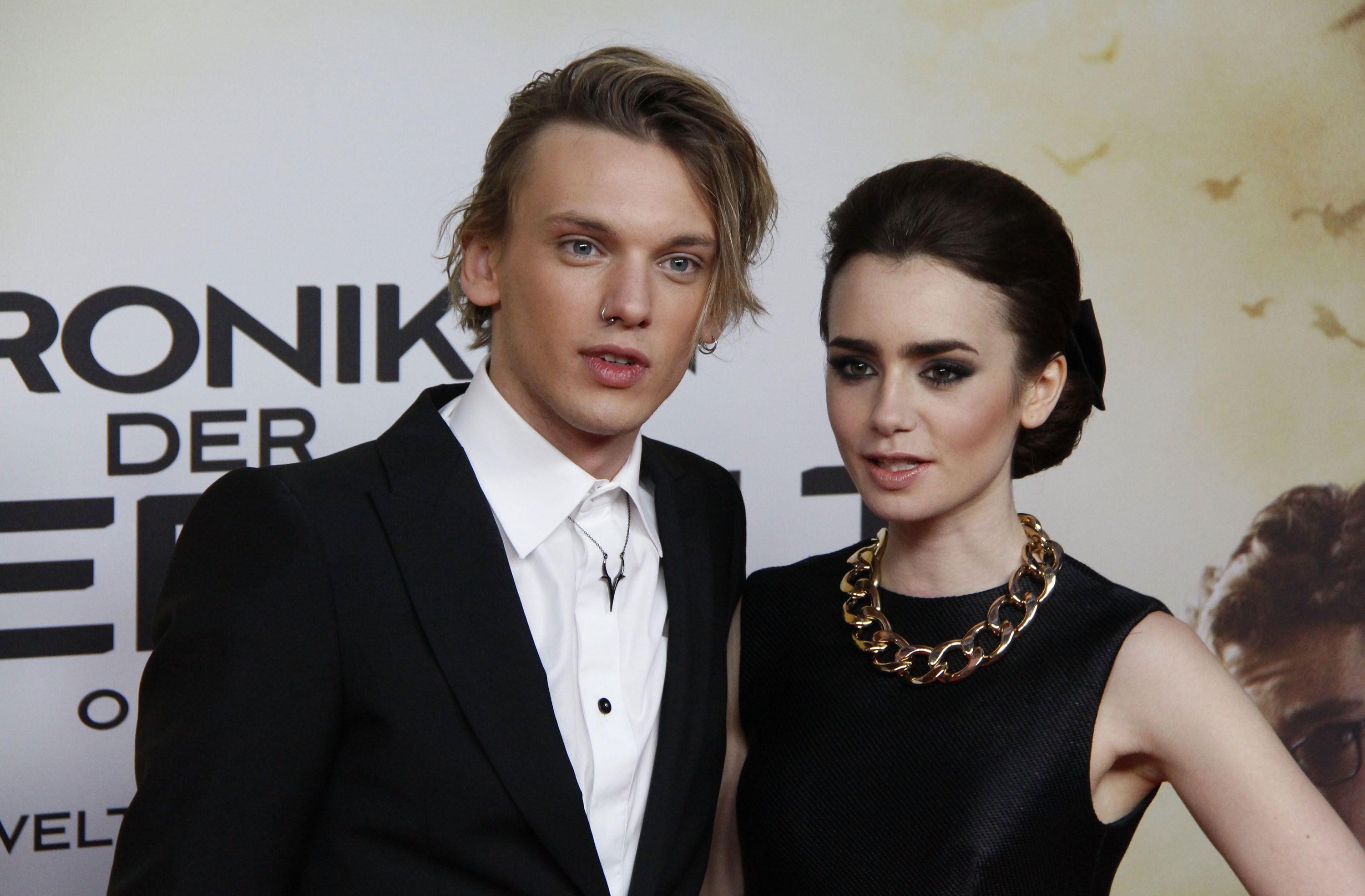 Jamie Campbell Bower, Celeb Reunion, Lily Collins Relationship, Hints of Romance, 3000x1970 HD Desktop