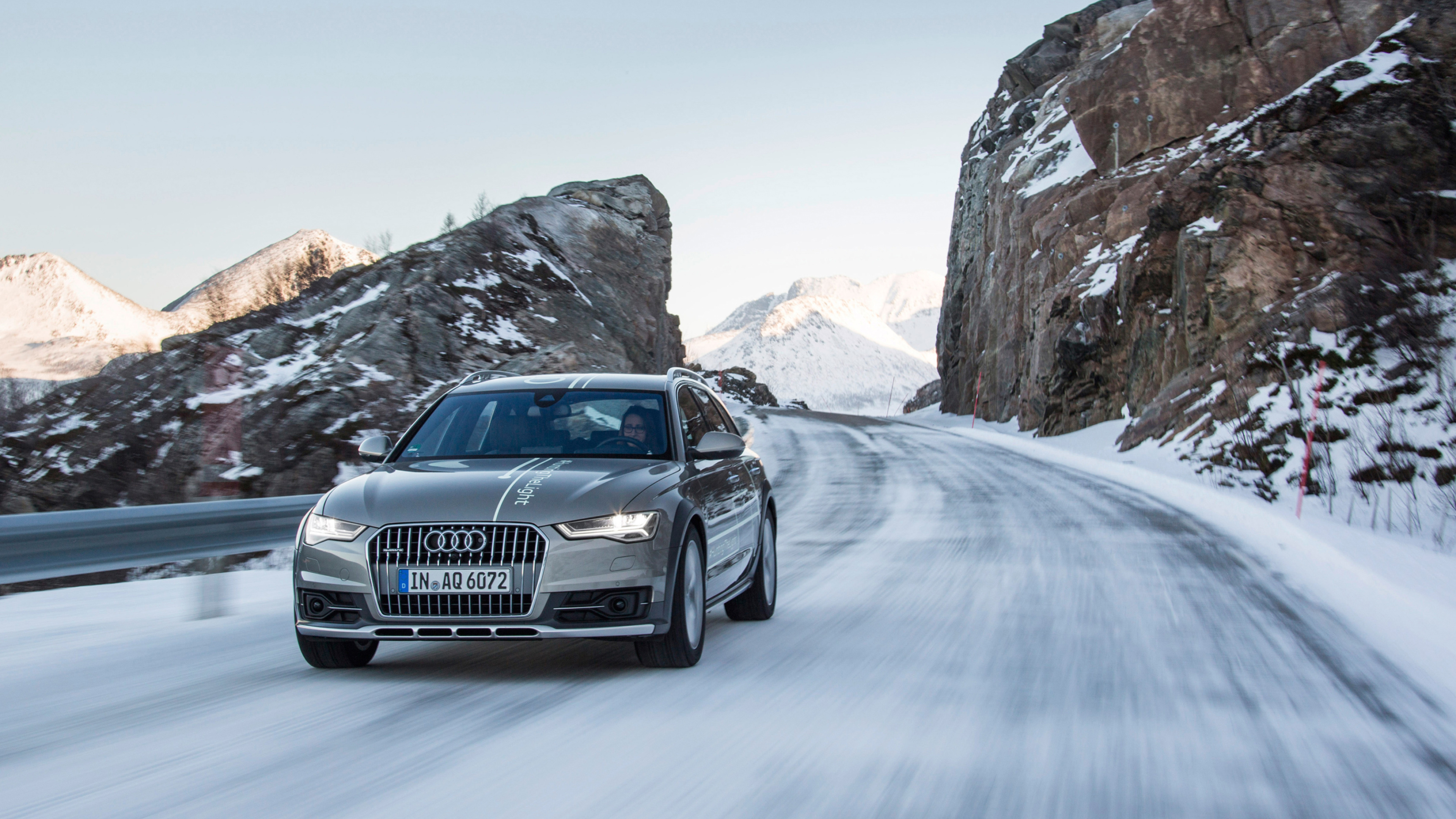 Audi A6 Allroad, Quattro 2015, High-performance wagon, Sporty design, 3840x2160 4K Desktop