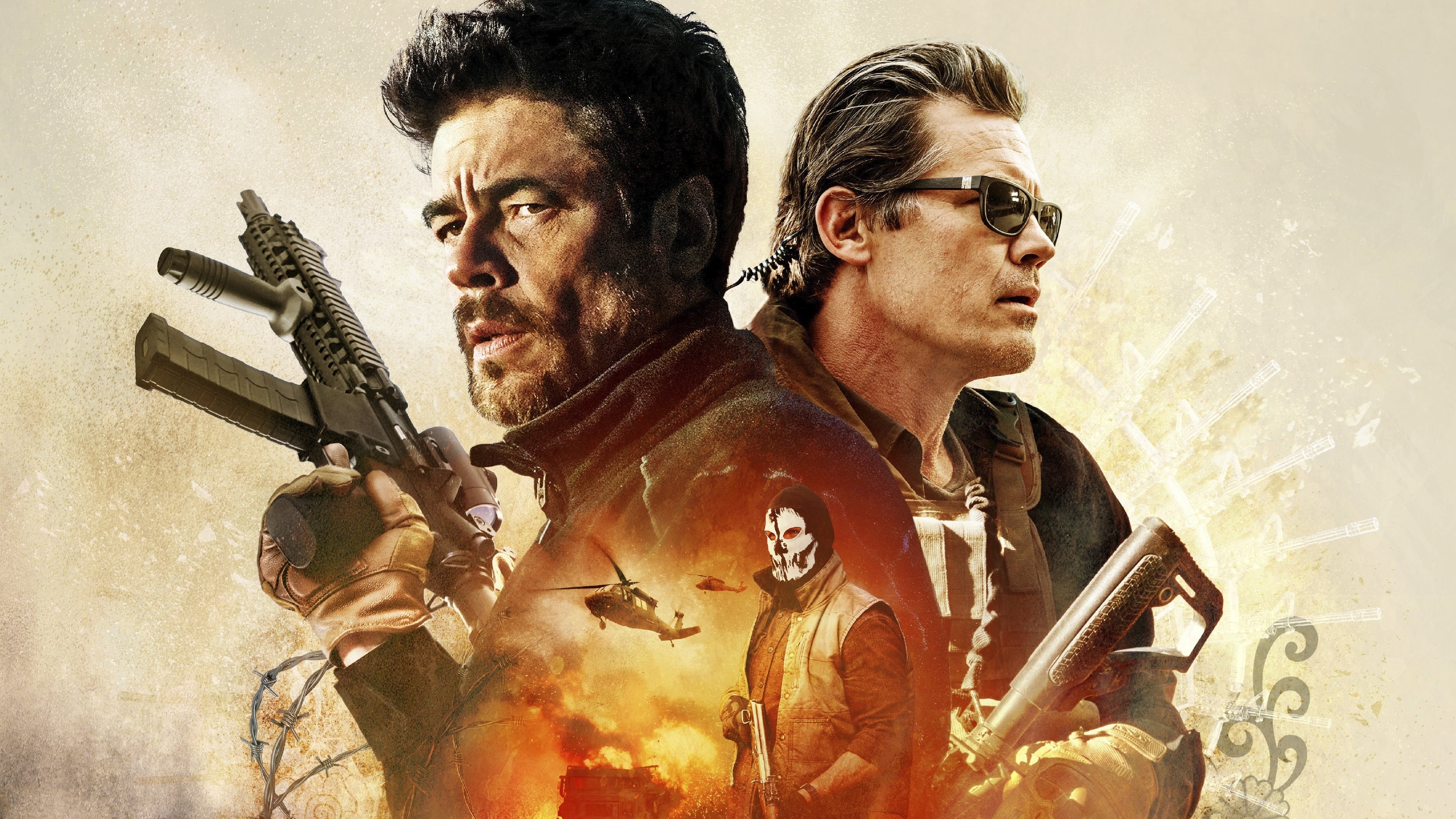 Sicario: Day of the Soldado, Intense sequel, Tension-filled atmosphere, Cartel warfare, 3840x2160 4K Desktop