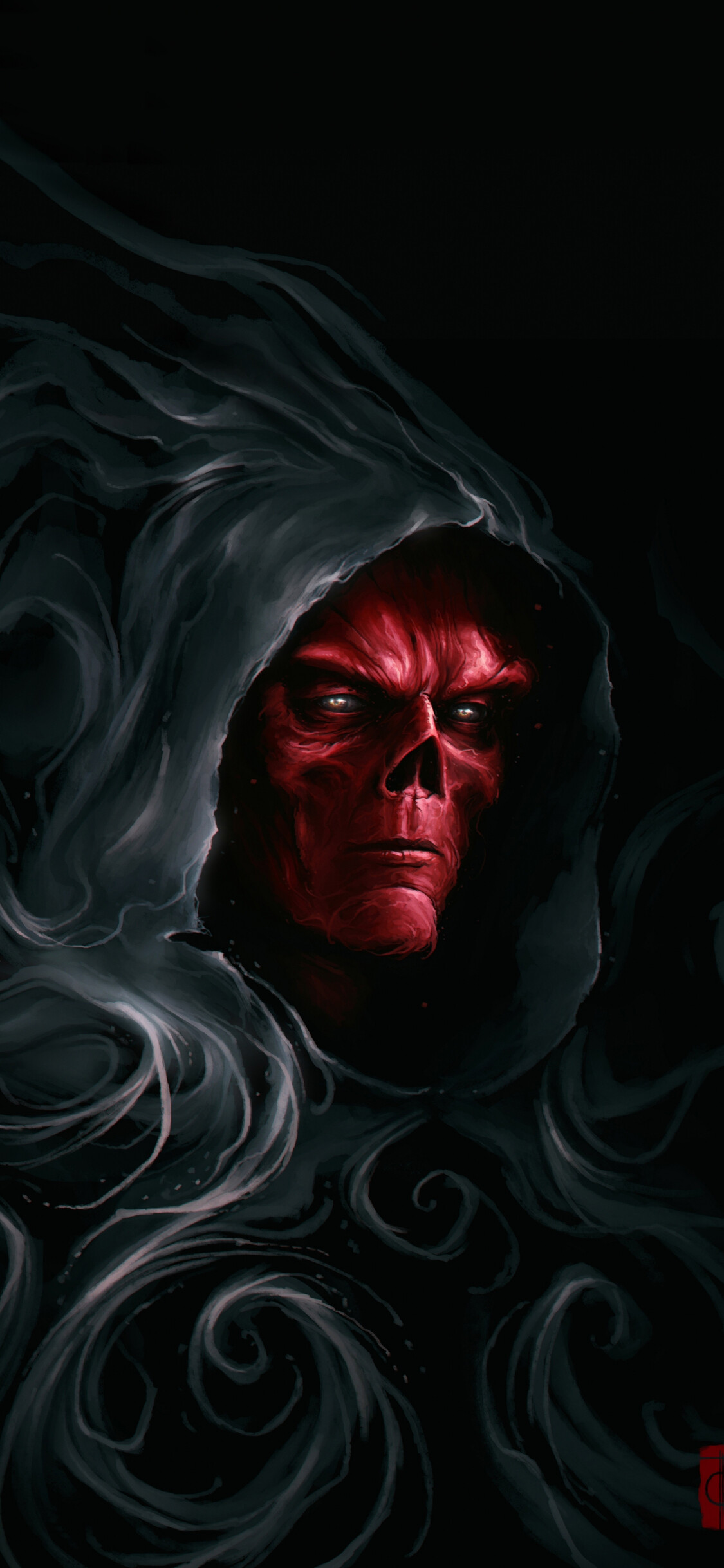 Red Skull, Marvel Villains Wallpaper, 1130x2440 HD Phone