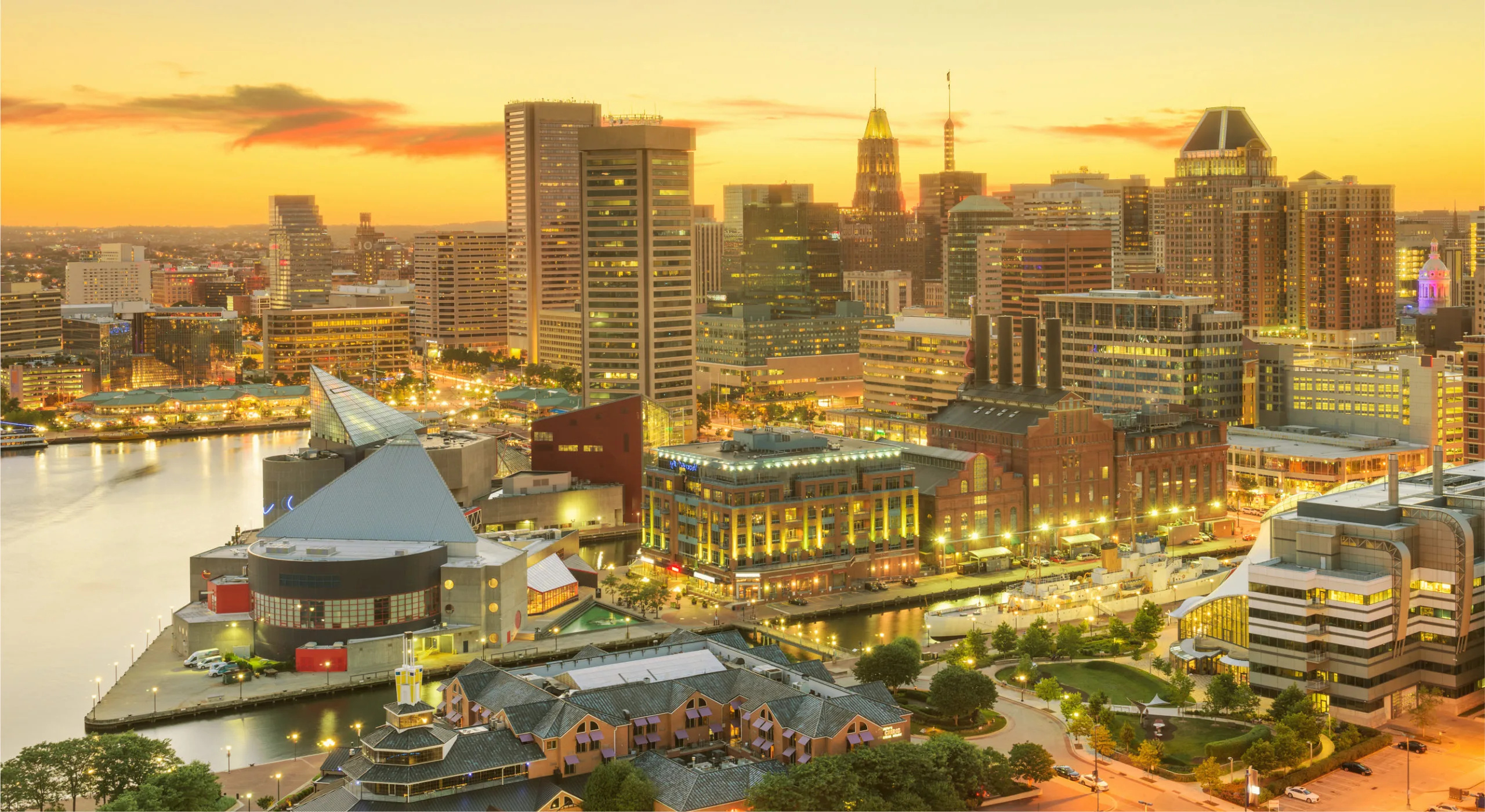 Baltimore travels, Inner Harbor, Brews Clues, 2560x1400 HD Desktop