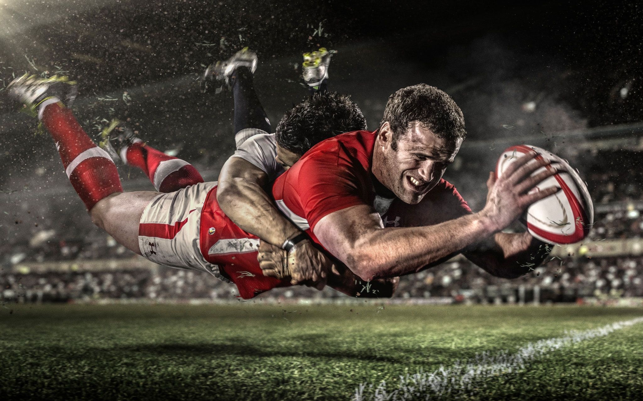 Powerful rugby players, Intense athletic backgrounds, Rugby league passion, Sporting heroes, 2050x1280 HD Desktop