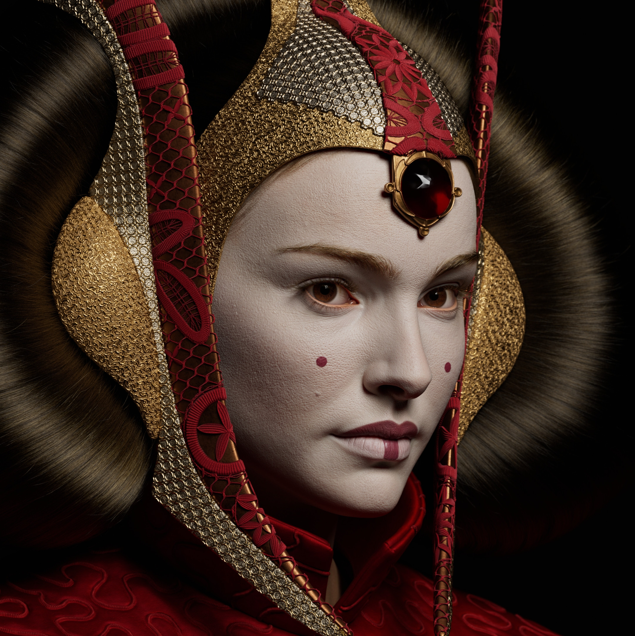 Artstation, Queen Amidala, 2160x2170 HD Phone