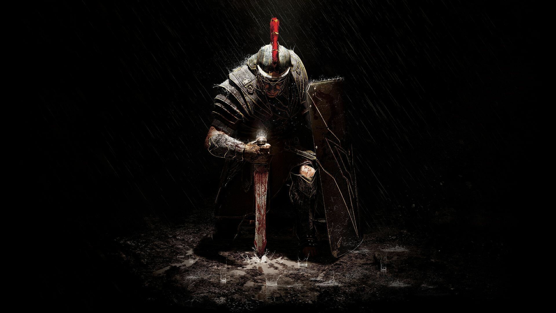 Kneeling knight wallpapers, Symbolic gesture, Honorable presence, Stoic demeanor, 1920x1080 Full HD Desktop