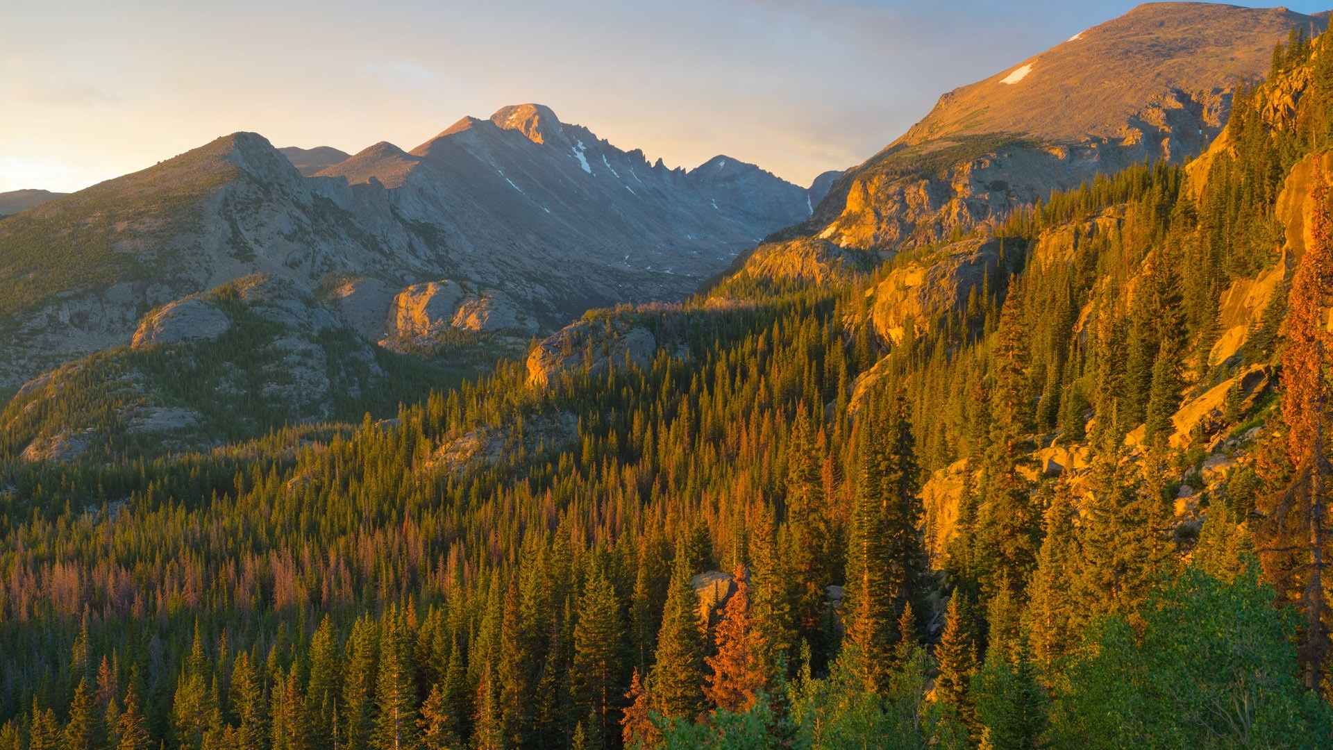 Rocky Mountain National Park, Longs Peak, Estes Park Colorado, Windows 10 spotlight, 1920x1080 Full HD Desktop