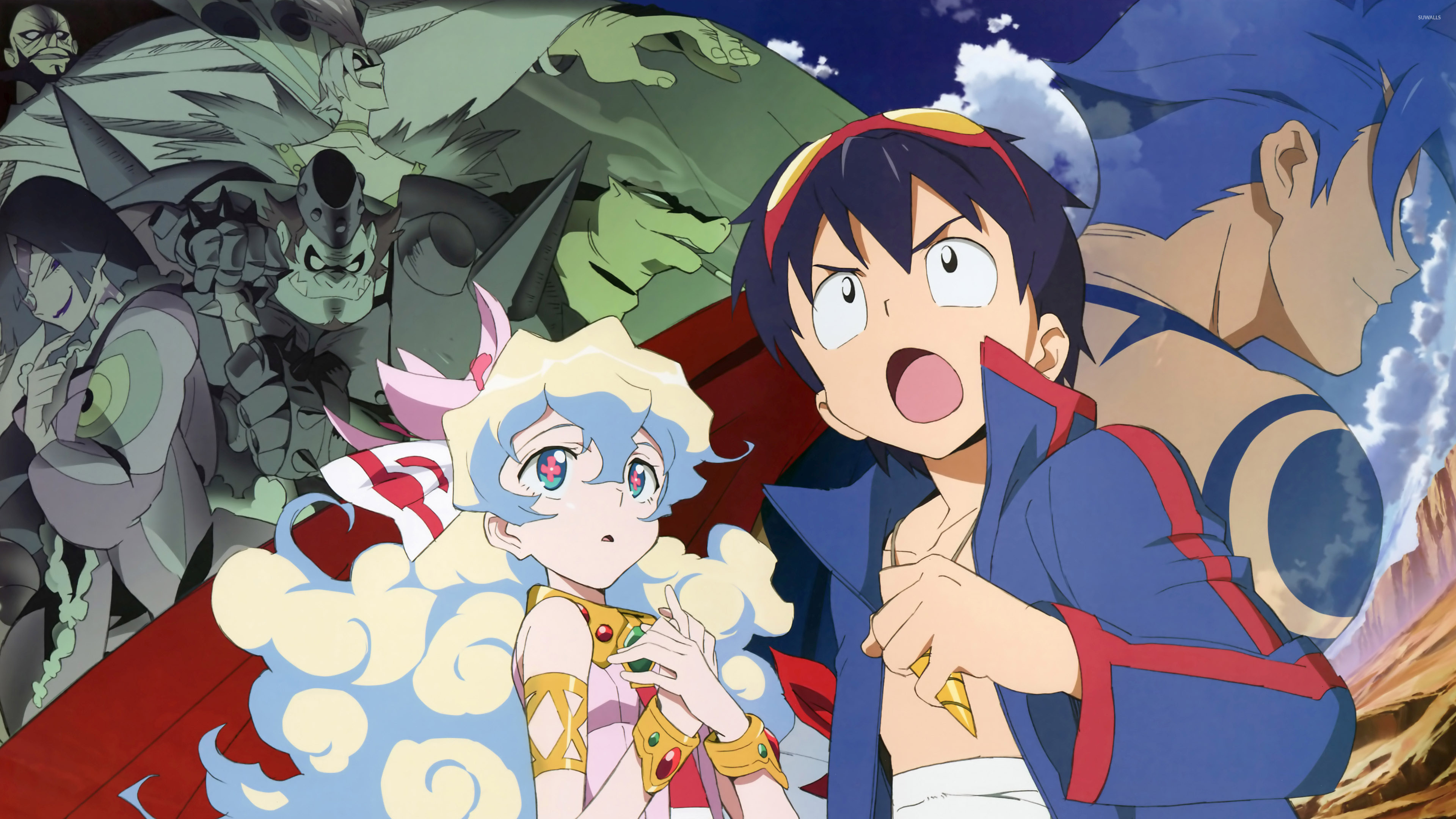 Simon and Nia, Gurren Lagann Wallpaper, 3840x2160 4K Desktop