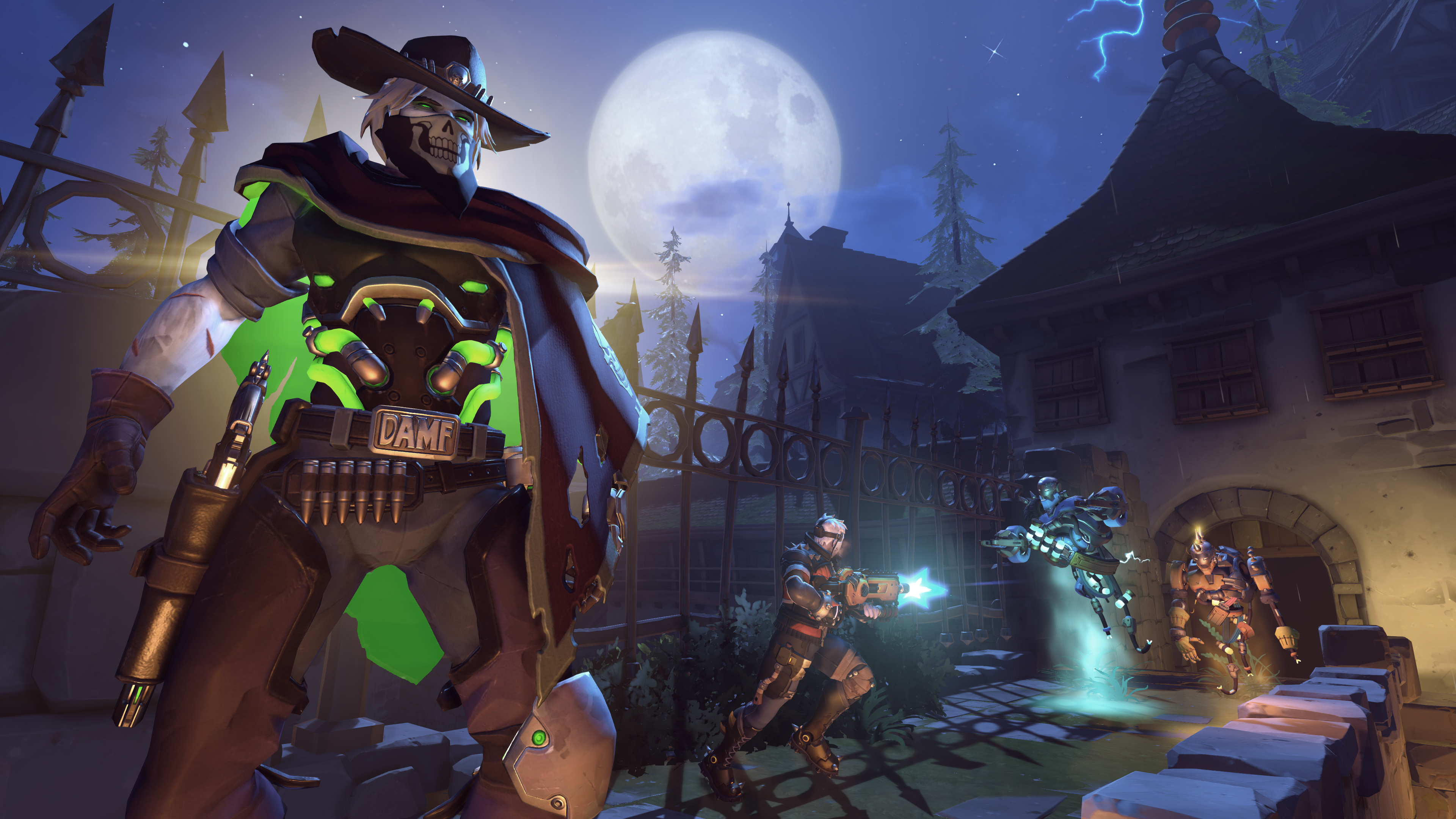 McCree, Halloween Overwatch wallpapers, Festive celebrations, Spooky atmosphere, 3840x2160 4K Desktop