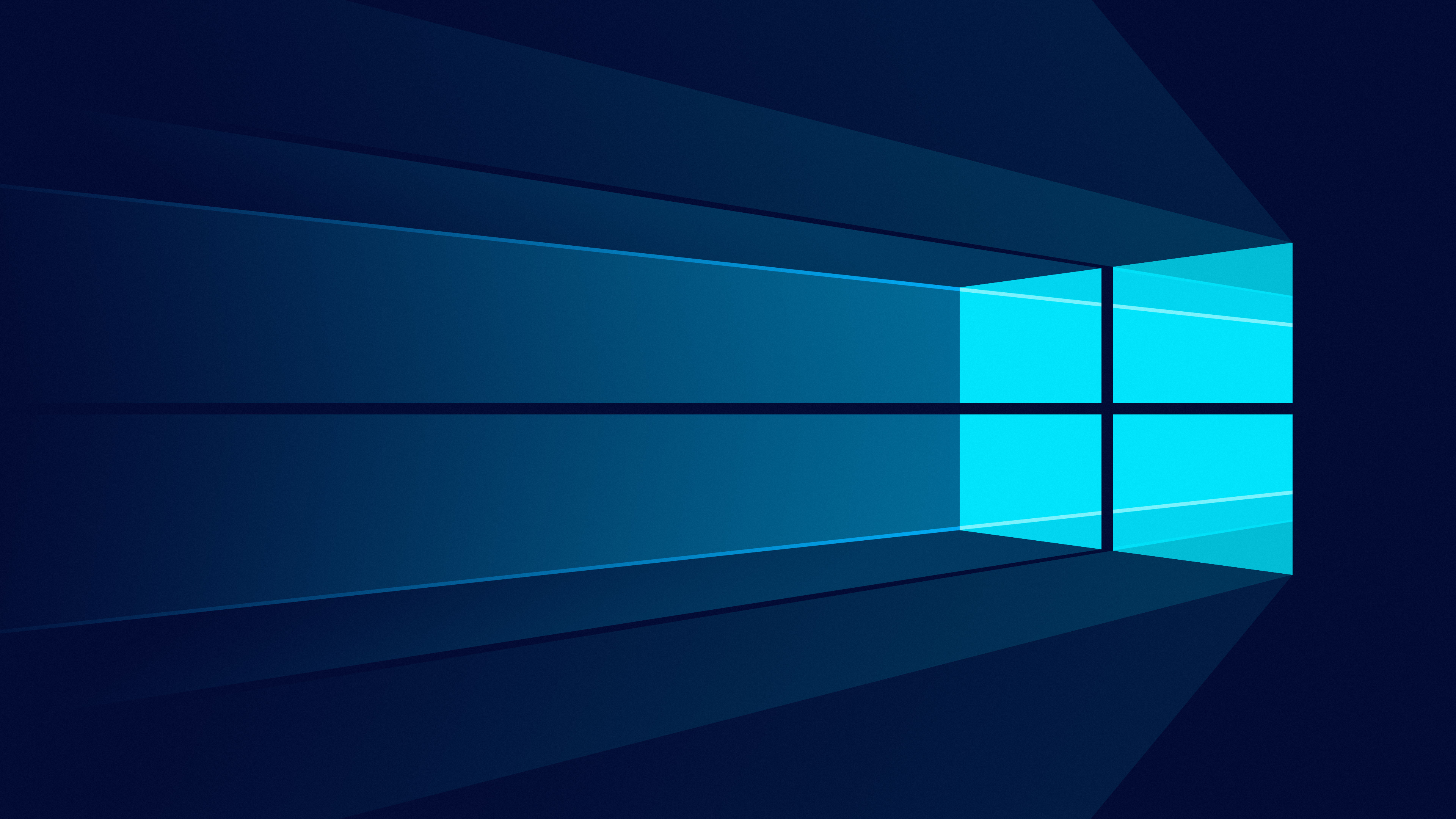 Microsoft, Windows 10 wallpaper, 4K, Blue background, 3840x2160 4K Desktop