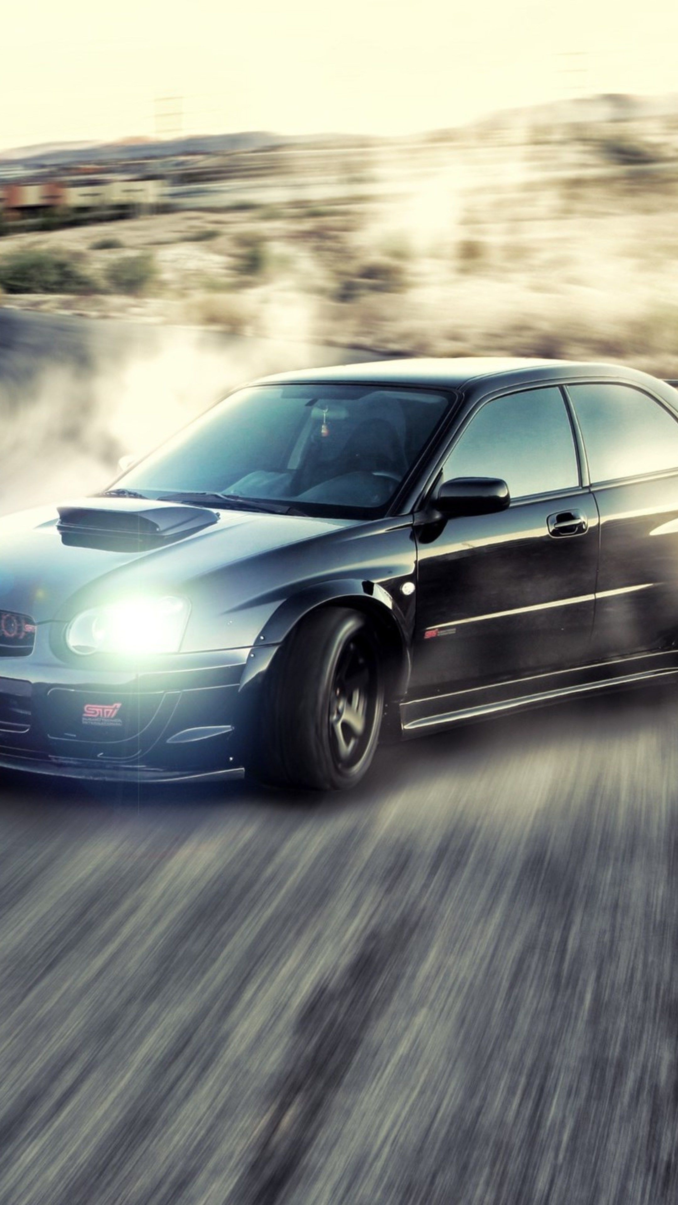 Subaru WRX, Drifting Wallpaper, 2160x3840 4K Phone