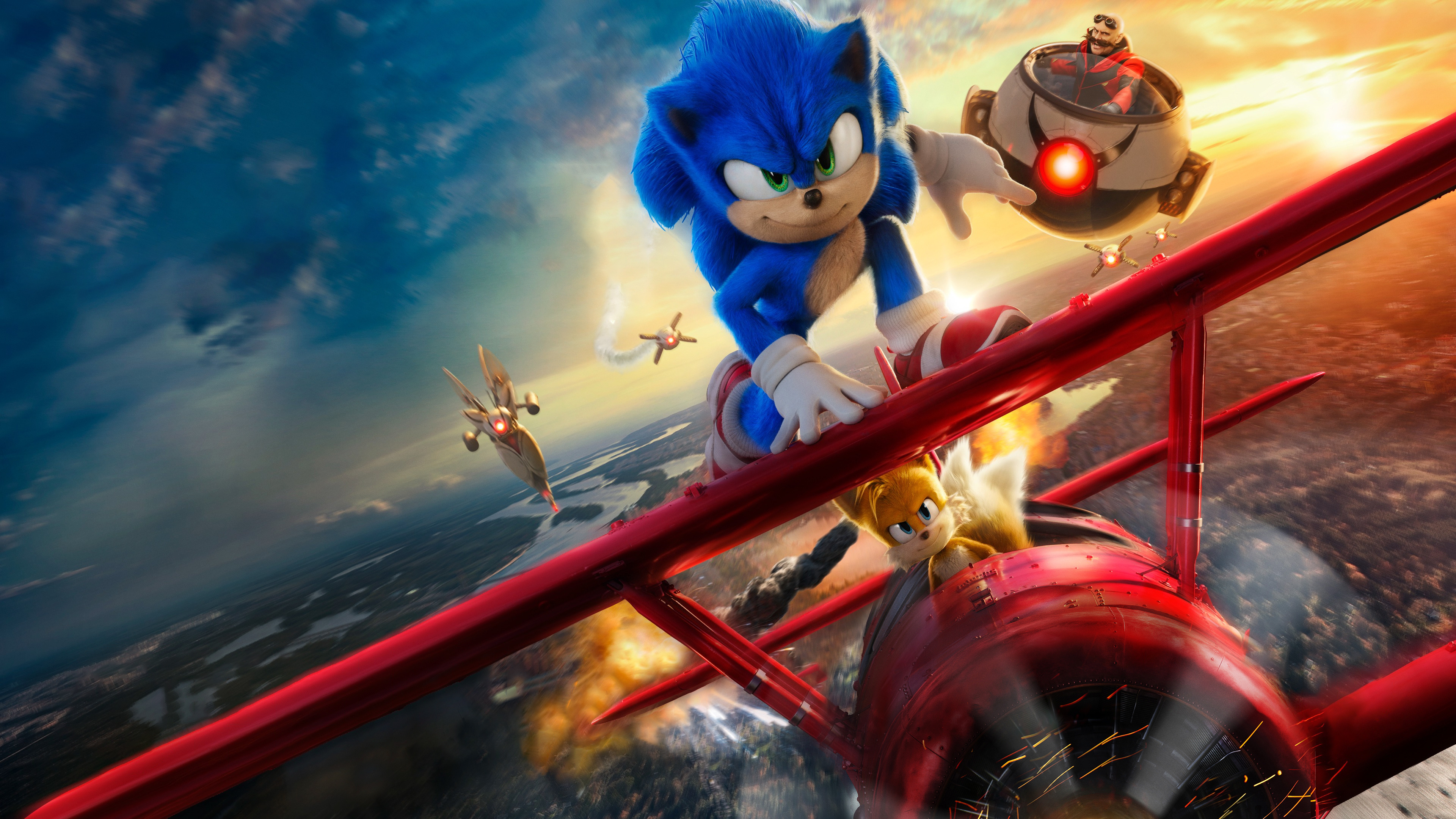 Sonic the Hedgehog, Ultra HD wallpaper, High-speed hedgehog, Iconic video game character, 3840x2160 4K Desktop