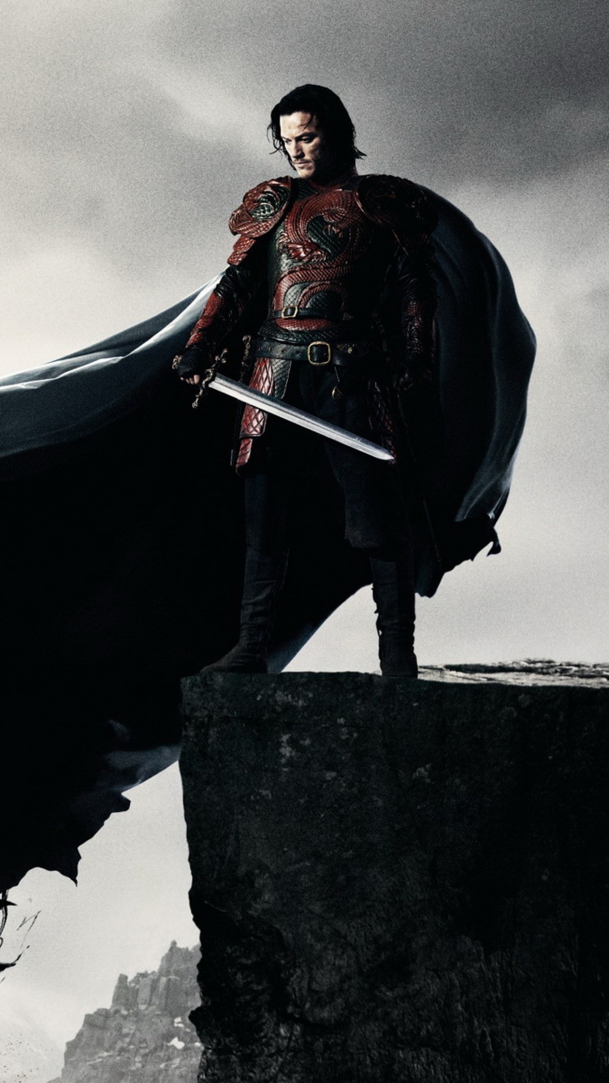 Dracula Untold, Luke Evans's performance, Historical fantasy, Action-packed plot, 1250x2210 HD Phone