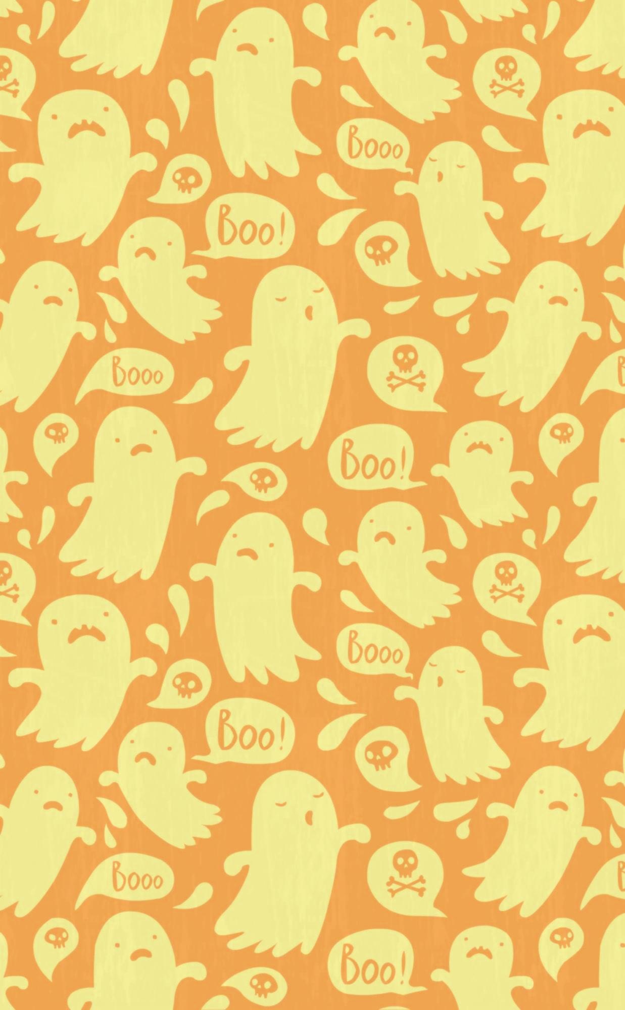 Ghosts, Cute iPhone Backgrounds Wallpaper, 1240x2000 HD Phone