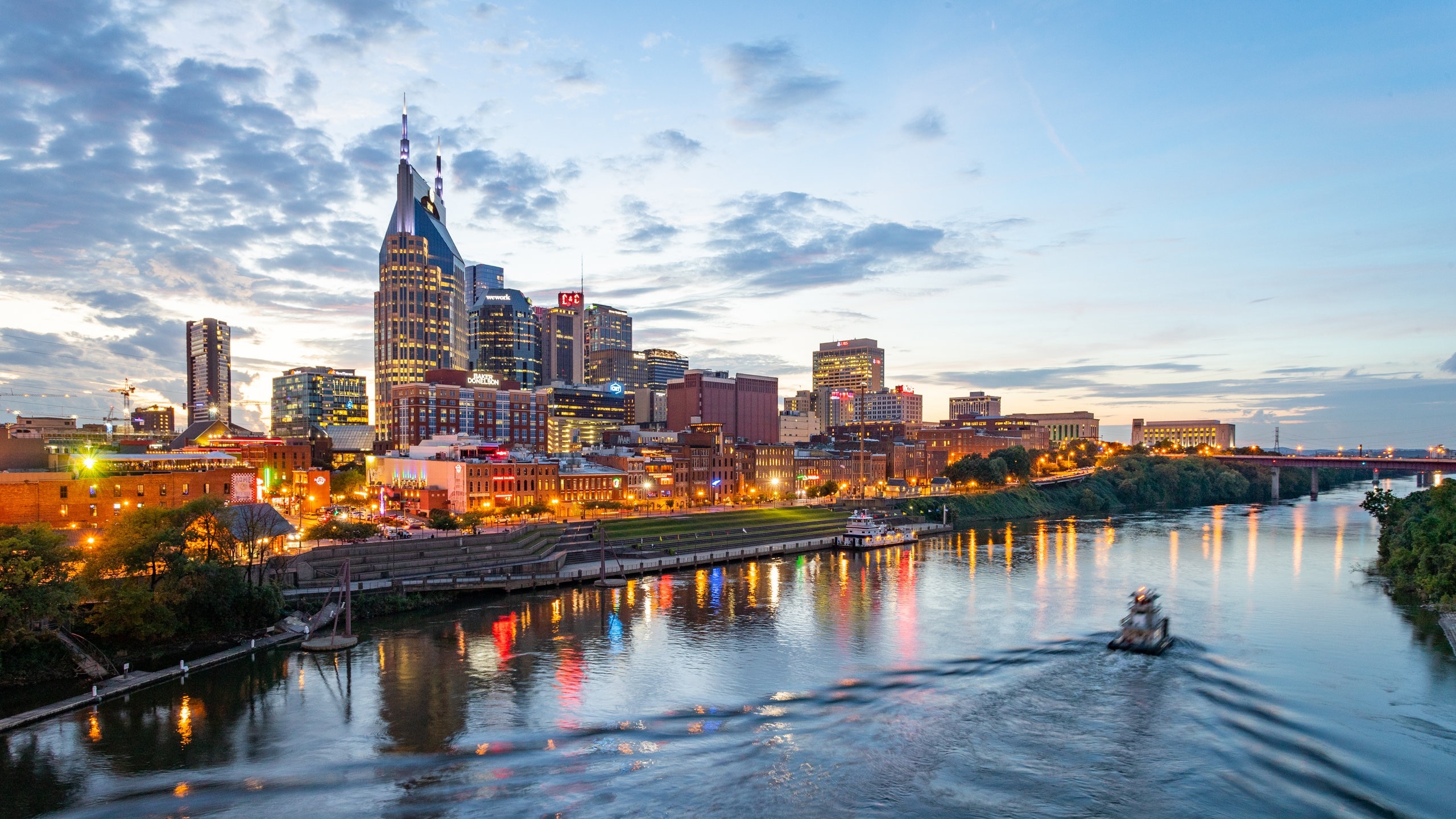 Nashville, Tennessee, Travels, downtown nashville, 2560x1440 HD Desktop