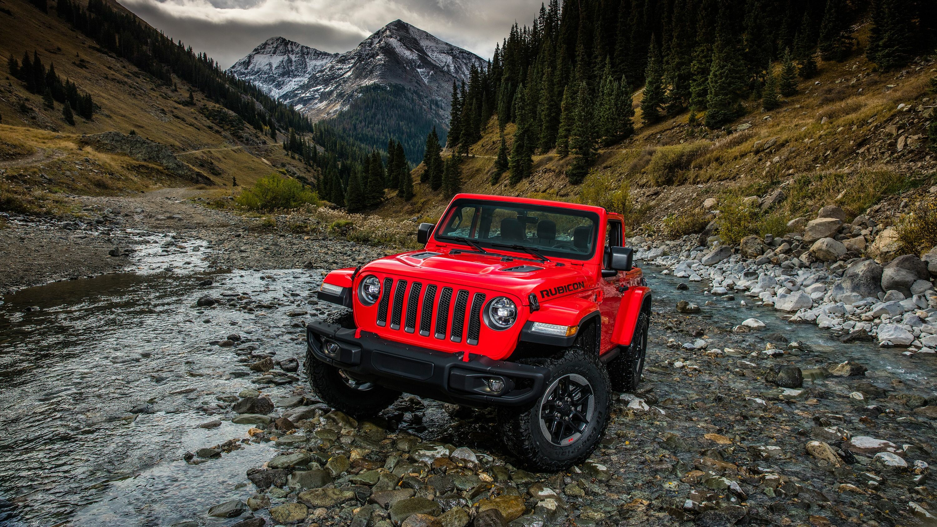 Jeep Wrangler Rubicon, Ultimate off-roader, Trail-conquering capability, Rugged aesthetics, 3000x1690 HD Desktop