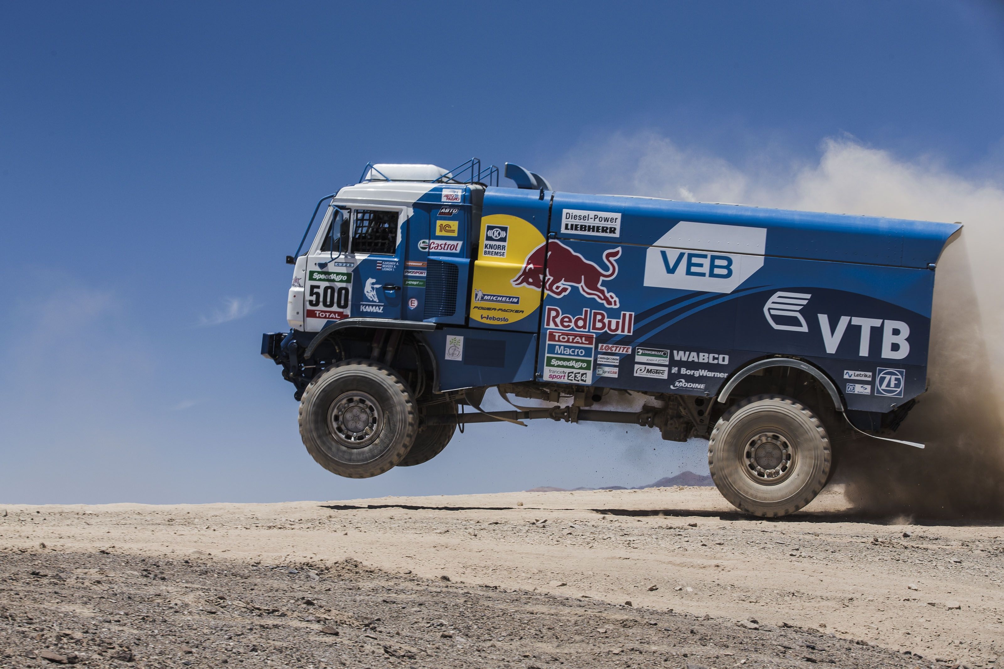 Flying Kamaz Dakar, Rally Raid Wallpaper, 3200x2140 HD Desktop