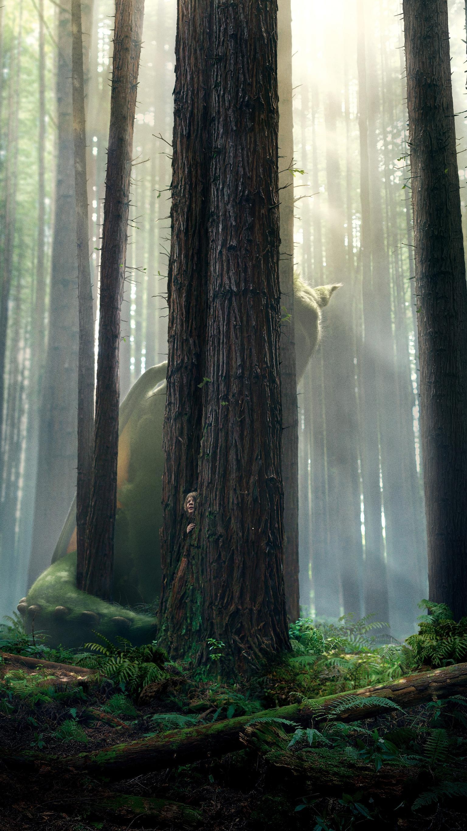 Pete's Dragon, 2016 movie, Movie wallpapers, 1540x2740 HD Phone