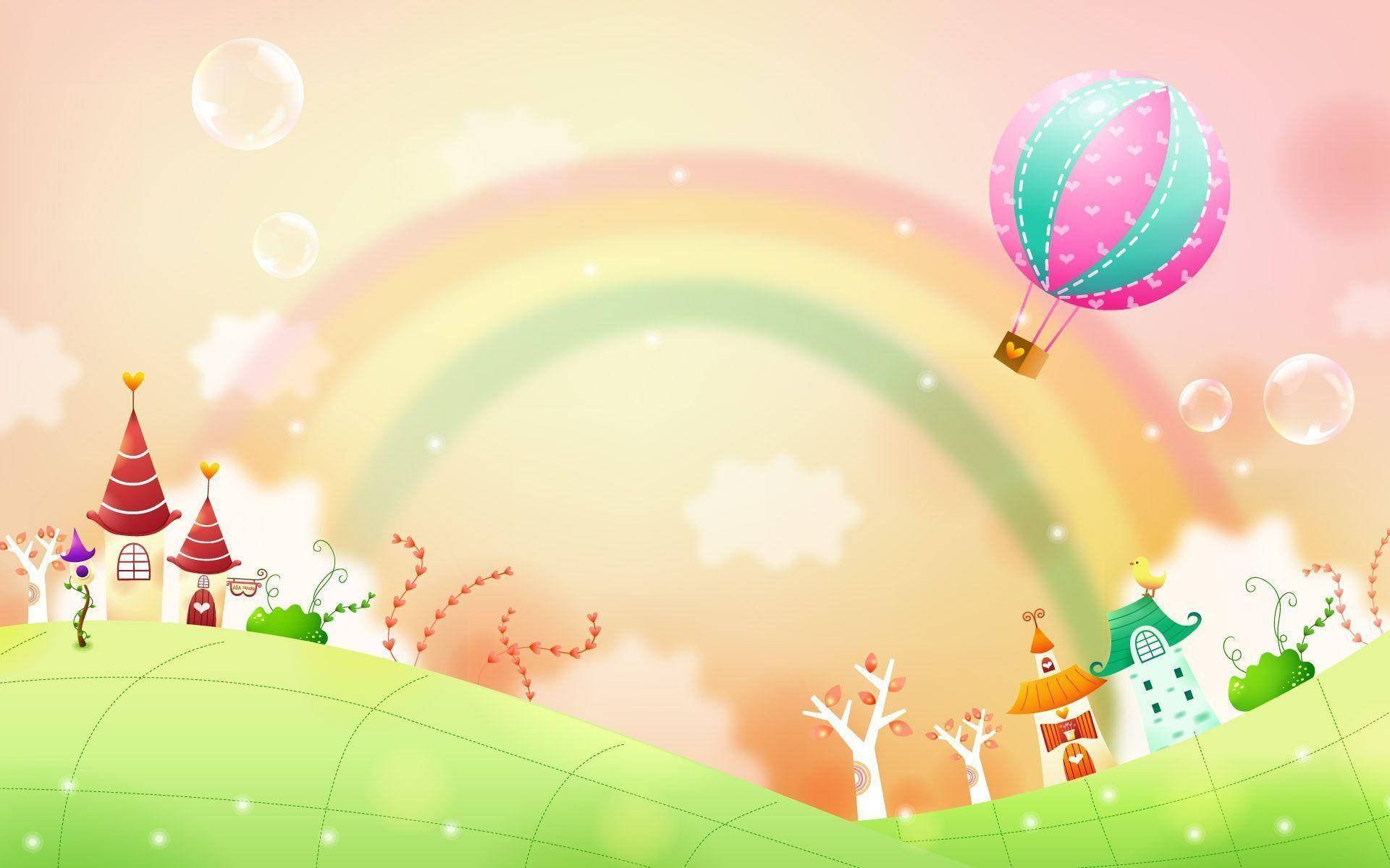 Rainbow, Cute Backgrounds Wallpaper, 1920x1200 HD Desktop