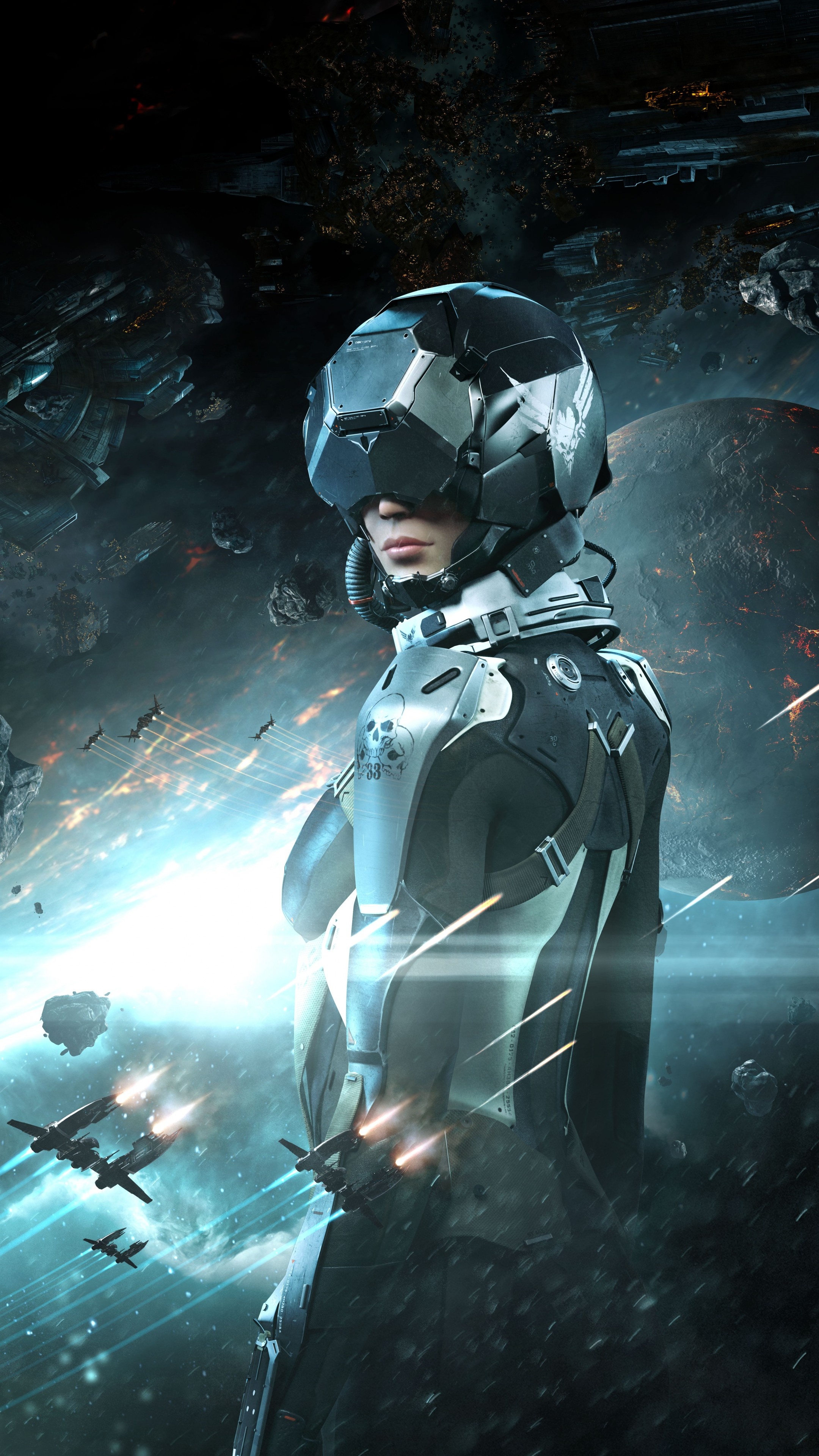 Valkyrie, EVE Online Wallpaper, 2160x3840 4K Phone