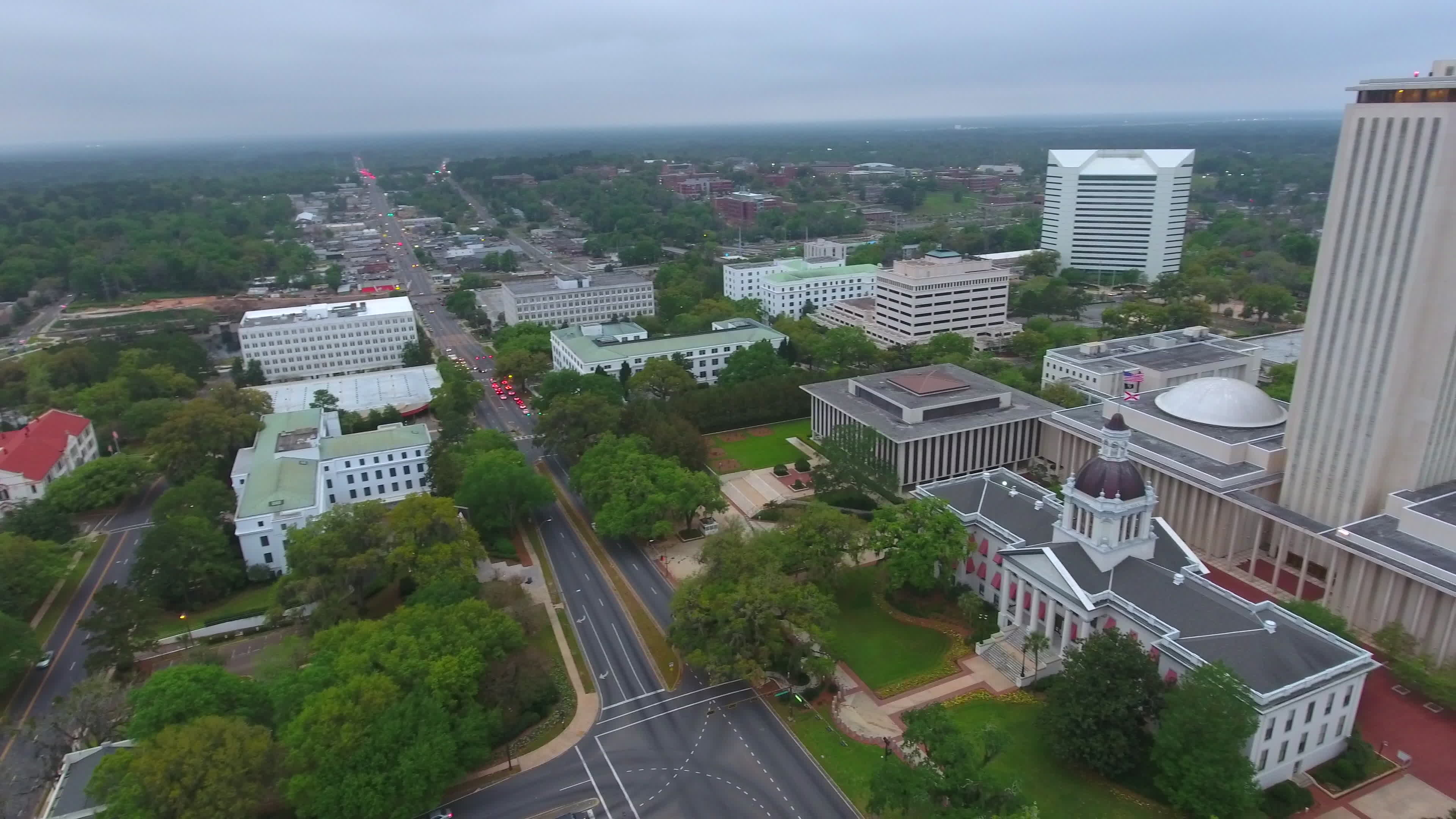 Tallahassee, Travels, Luftbildvideo, Downtown, 3840x2160 4K Desktop