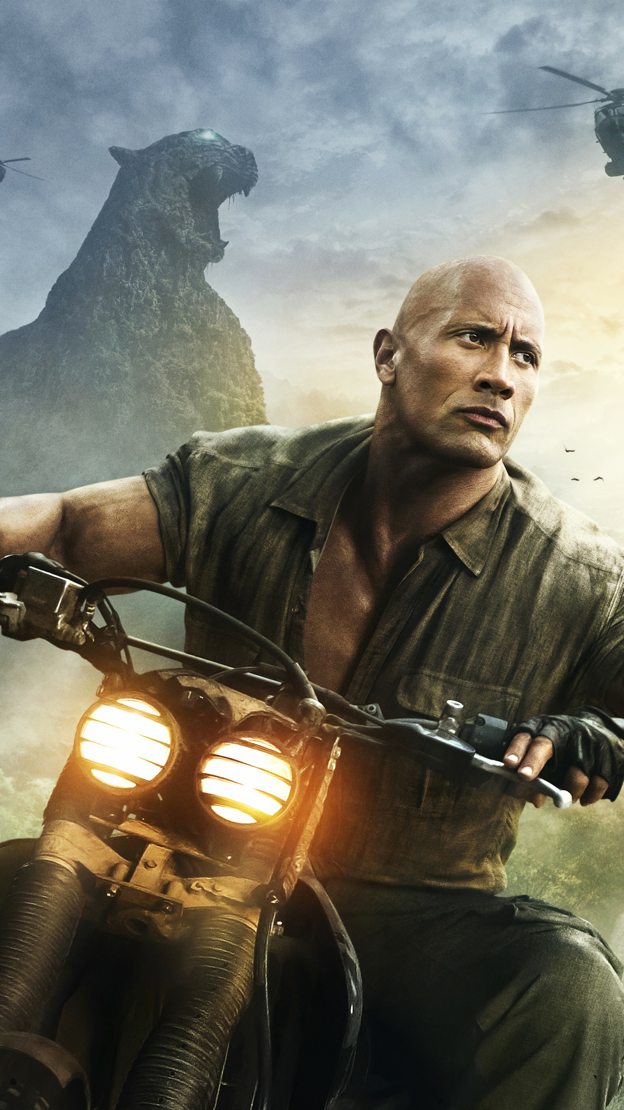 Jumanji Welcome to the Jungle, Dwayne Johnson, 4K movies, 2160x3840 4K Phone