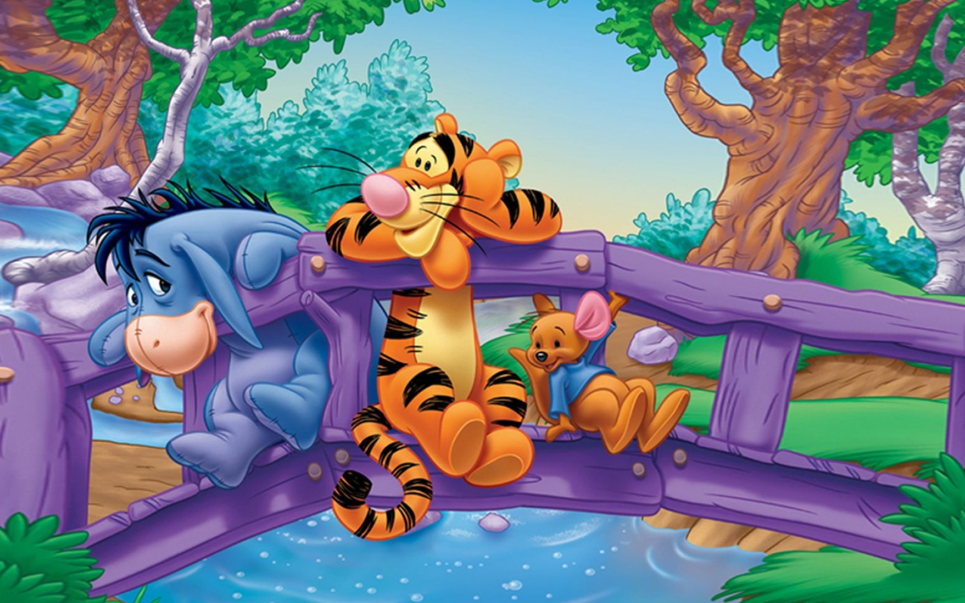 Tiger and Roo, Eeyore (Winnie-the-Pooh) Wallpaper, 1920x1200 HD Desktop