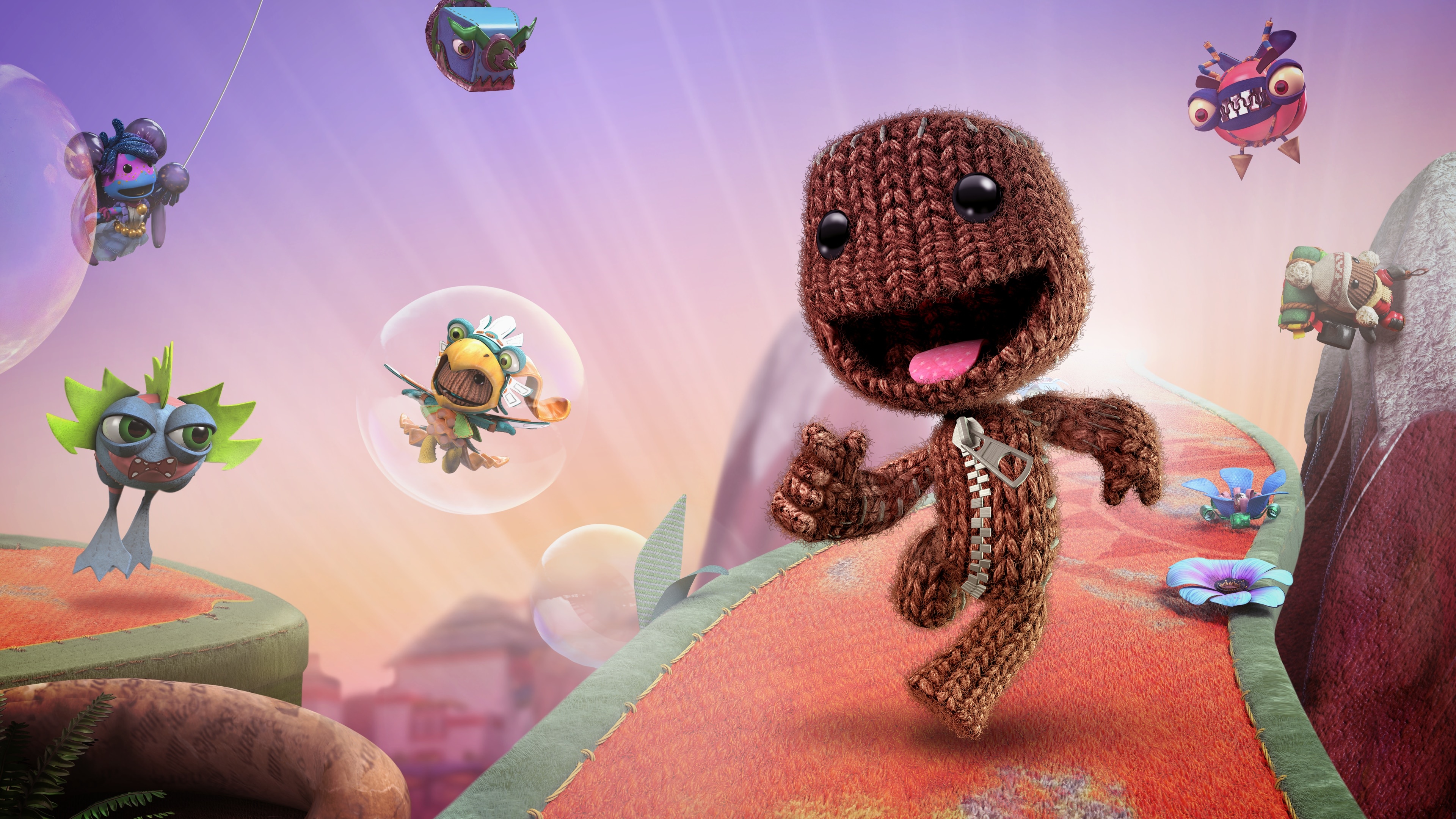 LBP game, Gaming world, Sackboy's big adventure, PS4 and PS5, 3840x2160 4K Desktop