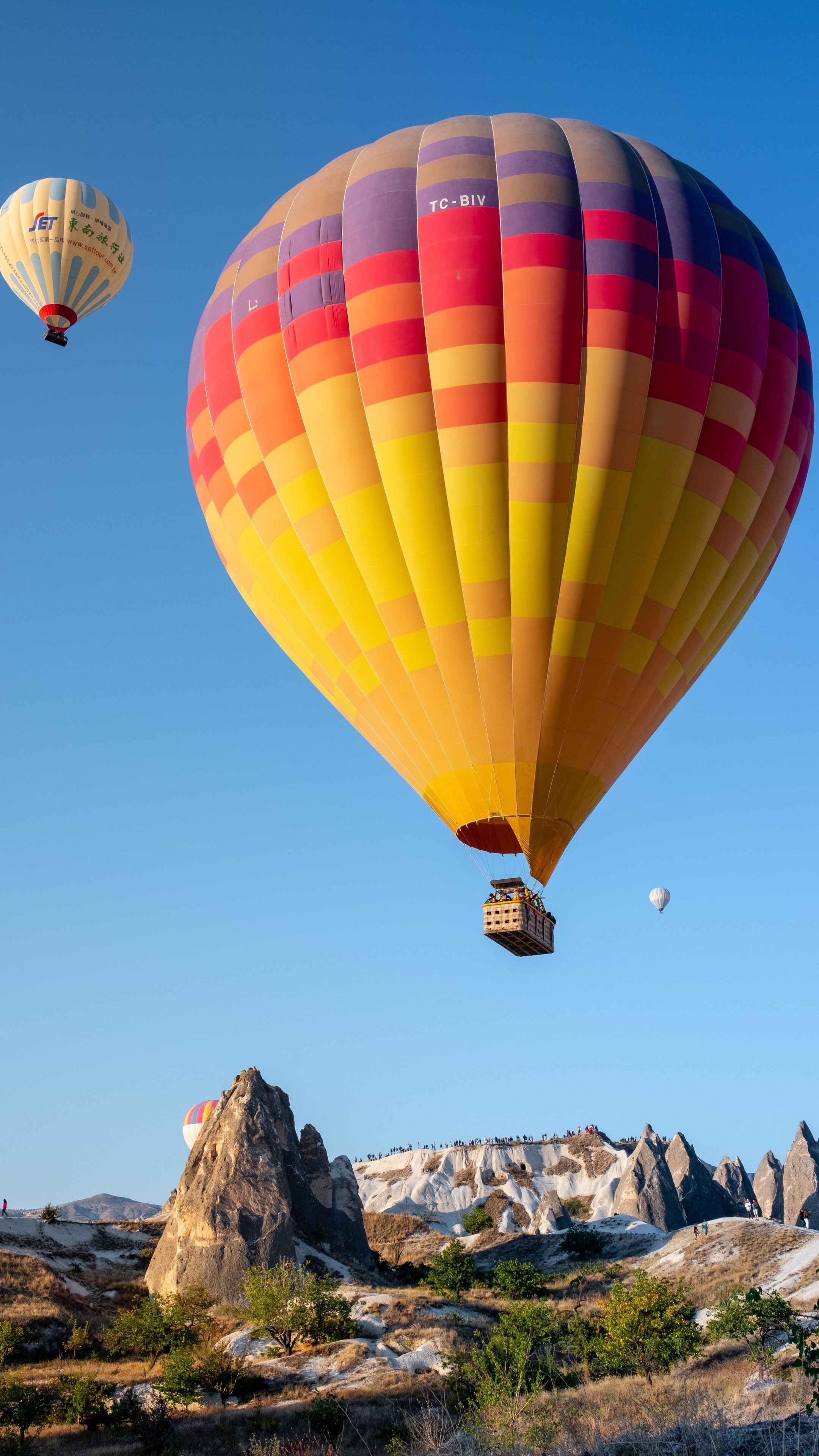 Colorful balloon flight, Joyous rides, Captivating skies, Up, up and away, 2160x3840 4K Phone