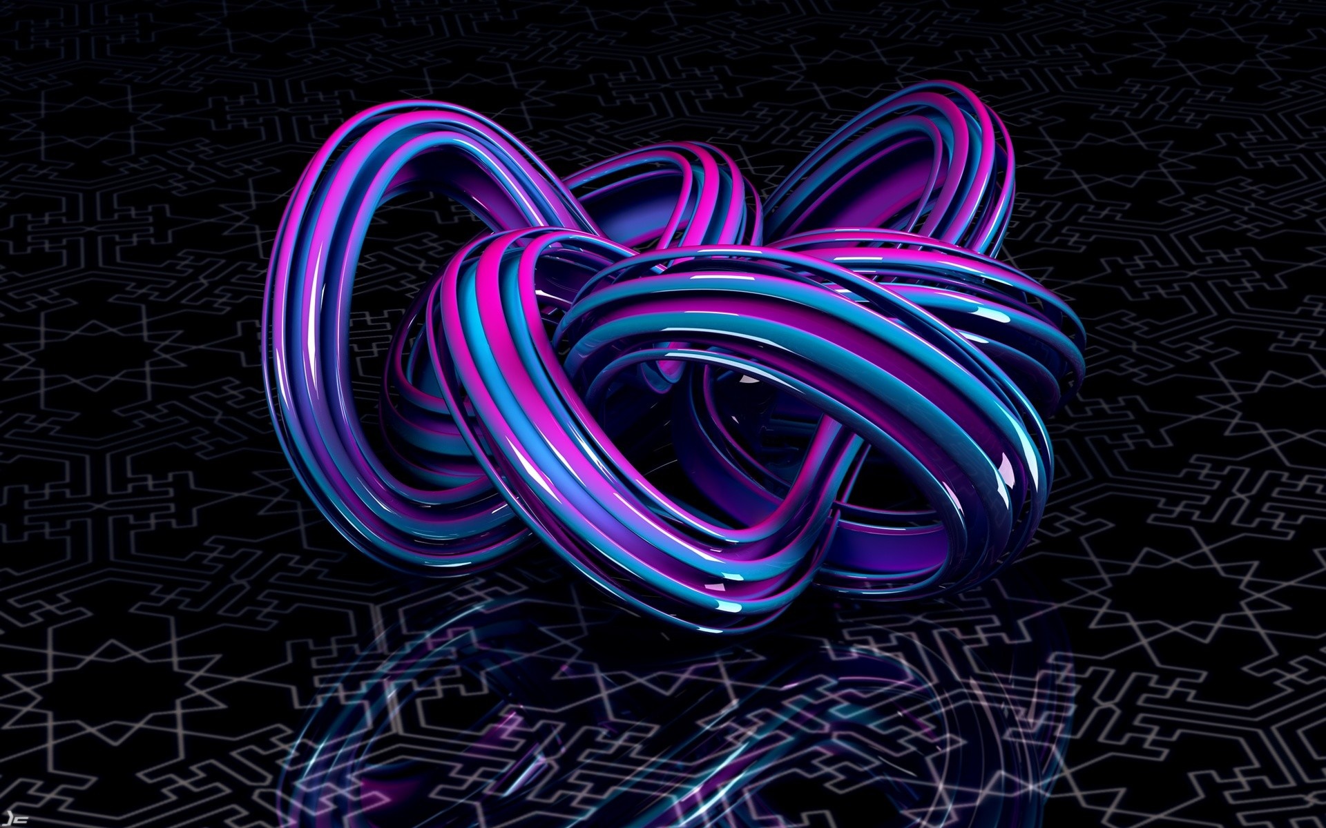 3D, Neon Abstract Wallpaper, 1920x1200 HD Desktop