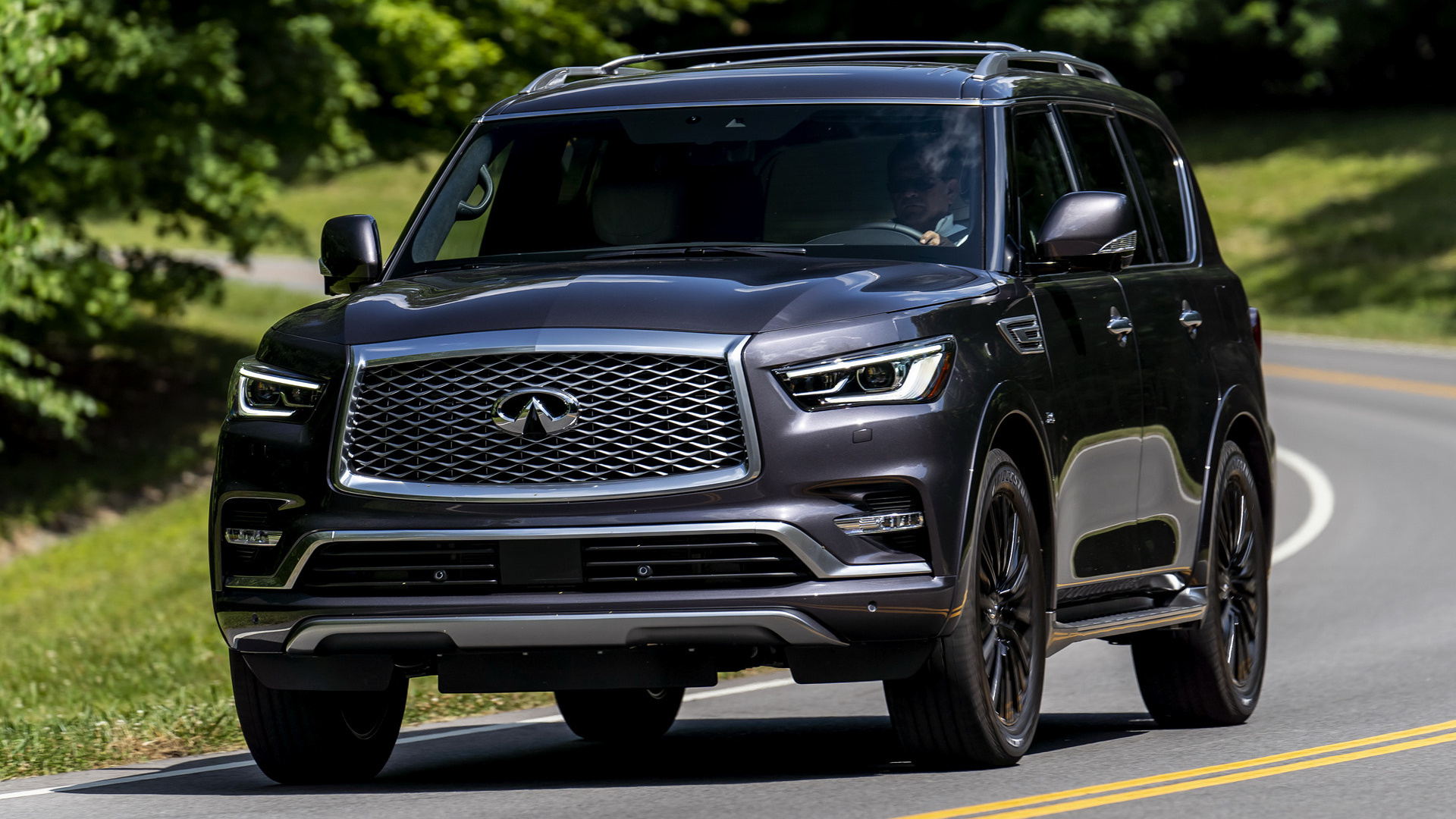 Infiniti QX80, Luxury SUV, Elegant design, Powerful performance, 1920x1080 Full HD Desktop