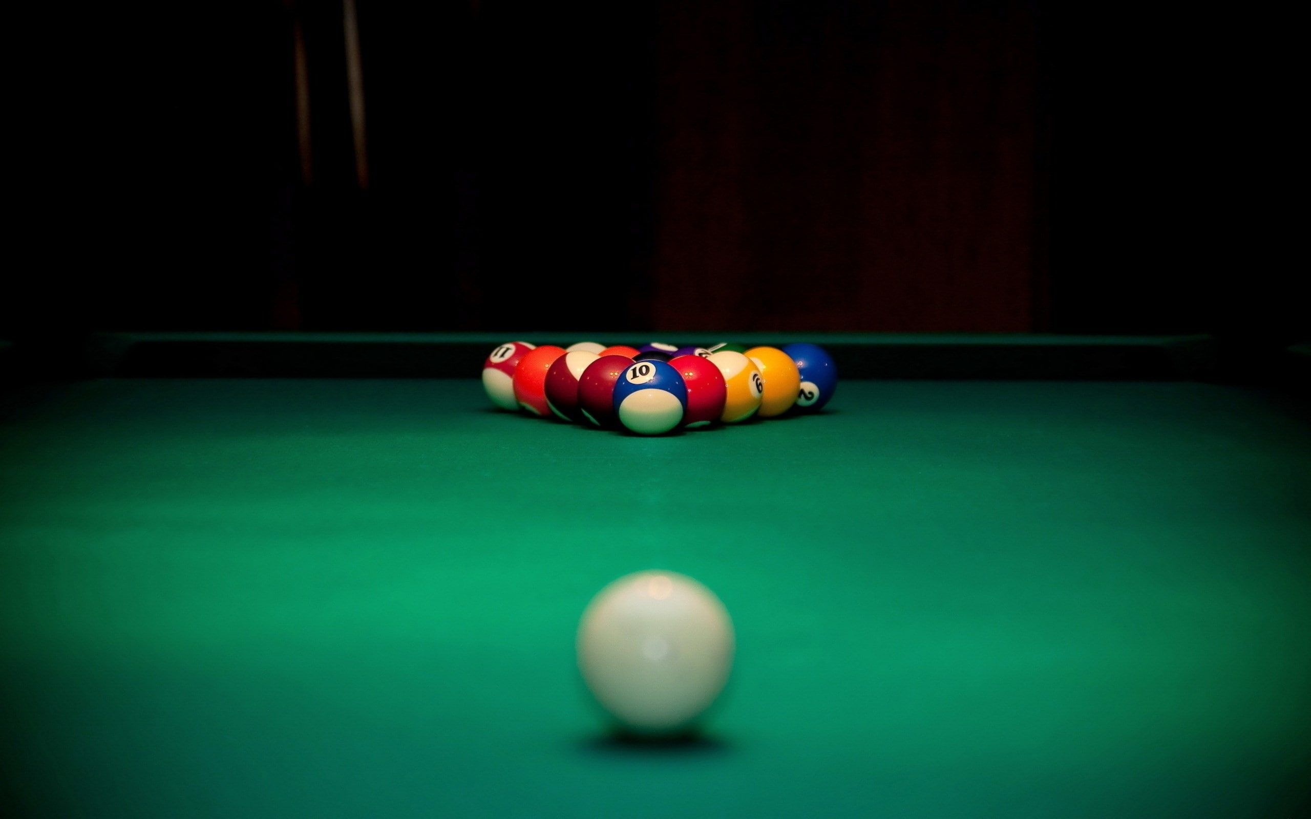 Artistic pool, Cue sports, Billiard balls, Recreation, 2560x1600 HD Desktop