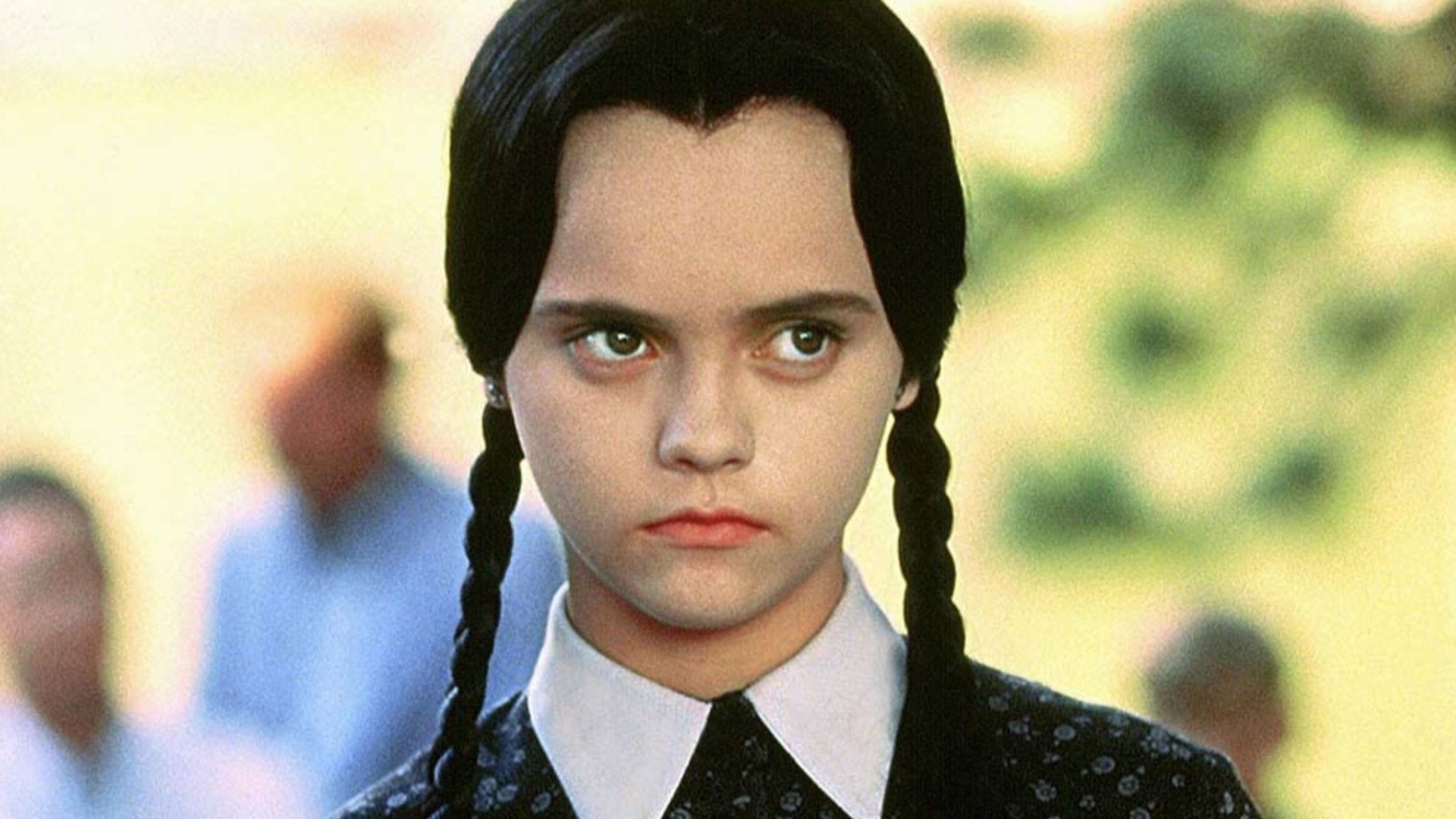 Wednesday Addams, Netflix series collaboration, Tim Burton's vision, Game-changing announcement, 1920x1080 Full HD Desktop