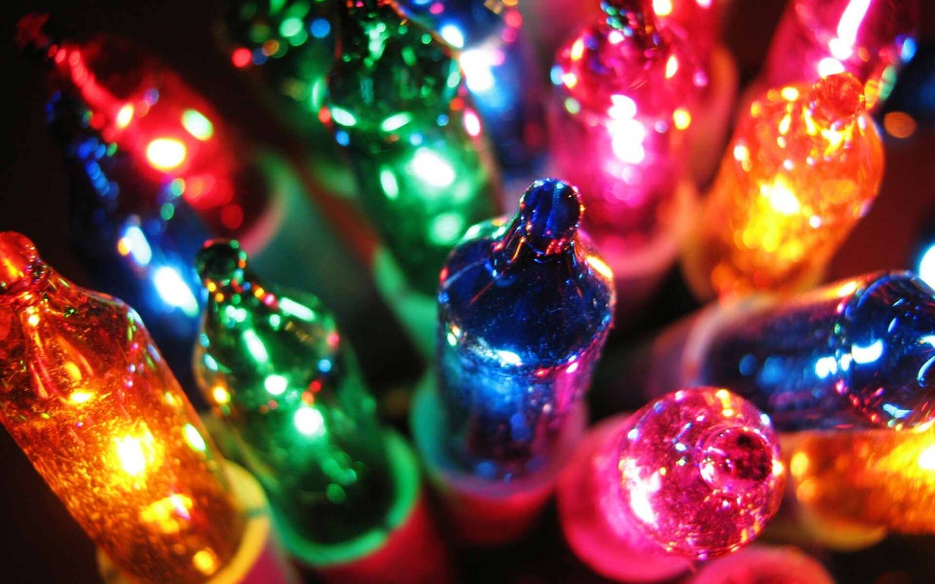 Christmas lights, Festive ambiance, Magical glow, Holiday spirit, 1920x1200 HD Desktop