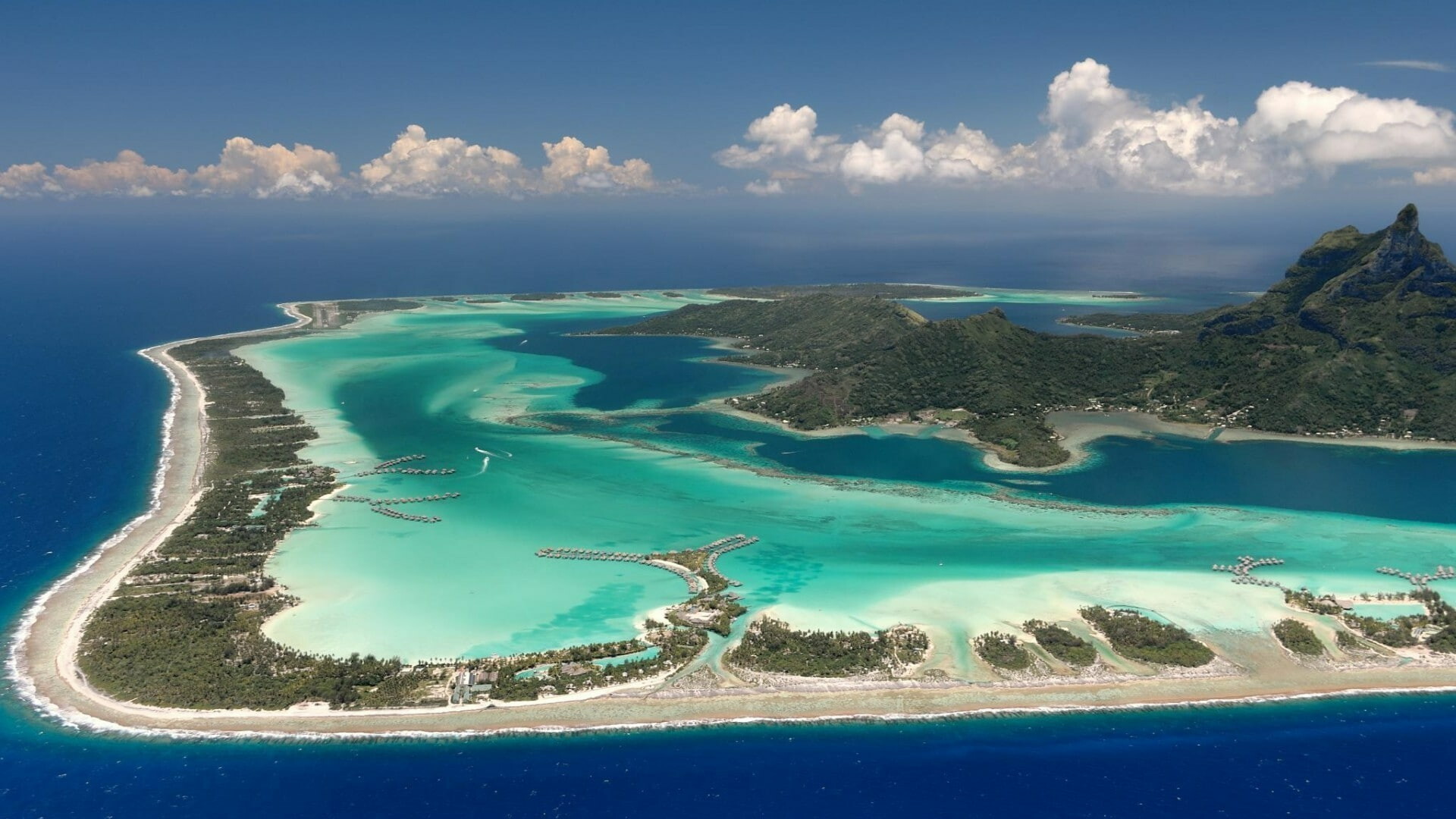 Bora Bora island, Paradise in French, HD wallpaper, Stunning views, 1920x1080 Full HD Desktop