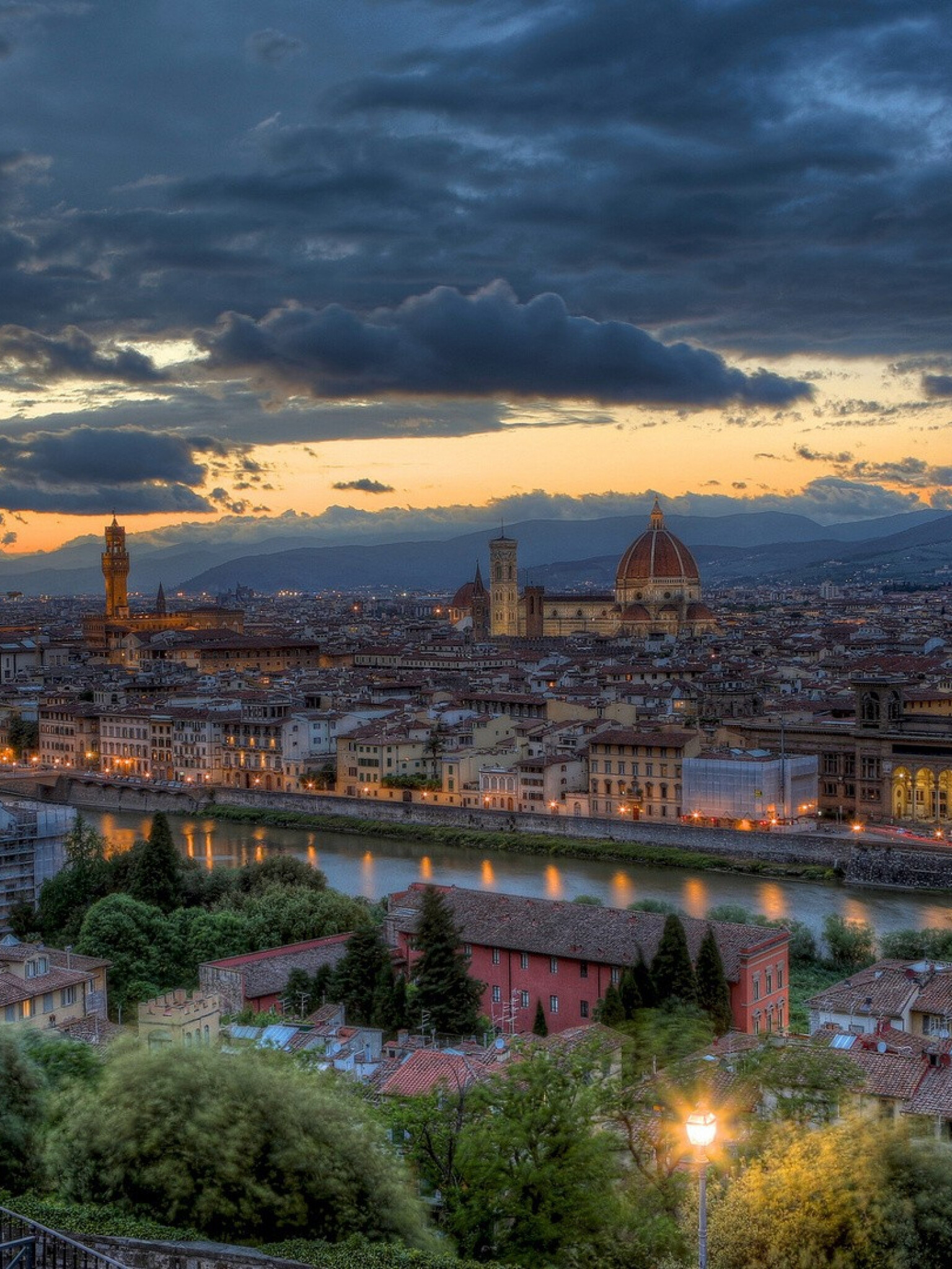 Italy buildings, Panorama HDR wallpaper, Urban beauty, 1540x2050 HD Phone