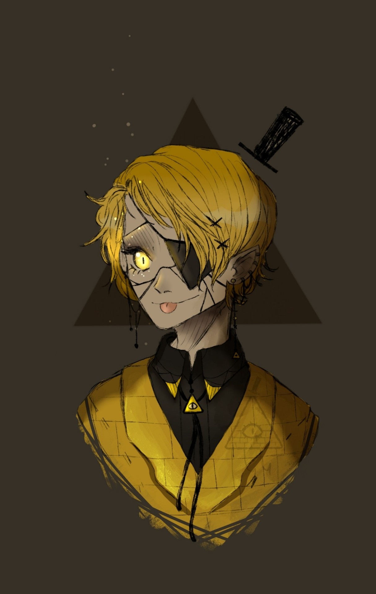 Human Bill Cipher, Kakimora cosplay, Bill Cipher human form, 1220x1920 HD Phone