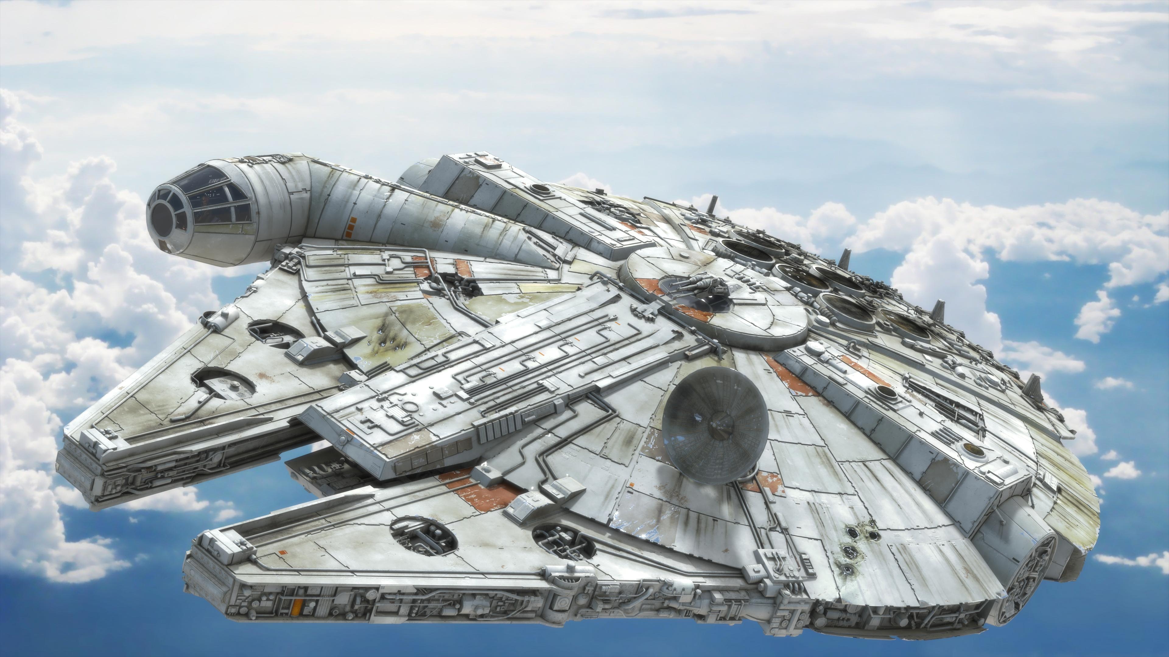 Close-up, Millennium Falcon Wallpaper, 3840x2160 4K Desktop