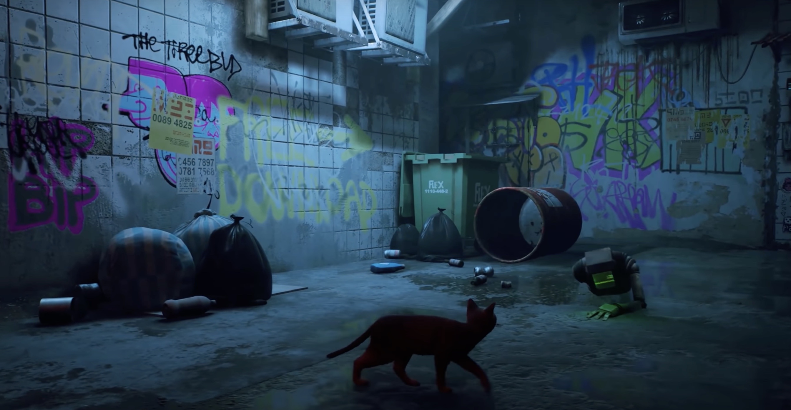 Stray game, Official gameplay walkthrough, Annapurna Studios, Urban stray, 2690x1400 HD Desktop