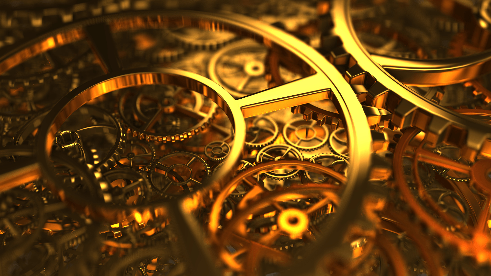 Clockwork mechanism, Inner workings, Precise gears, Mechanical timekeeping, 1920x1080 Full HD Desktop