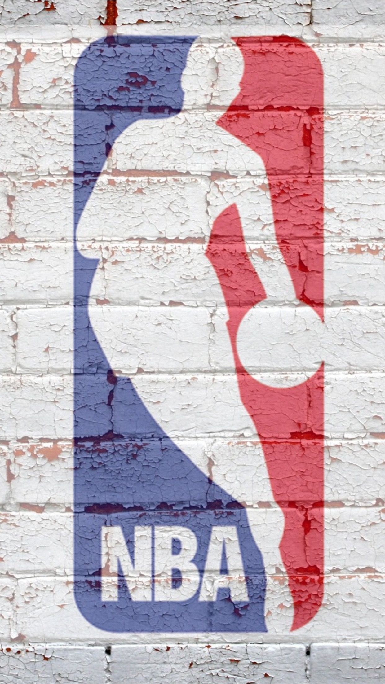 Brick wall, Logo NBA Wallpaper, 1250x2210 HD Phone