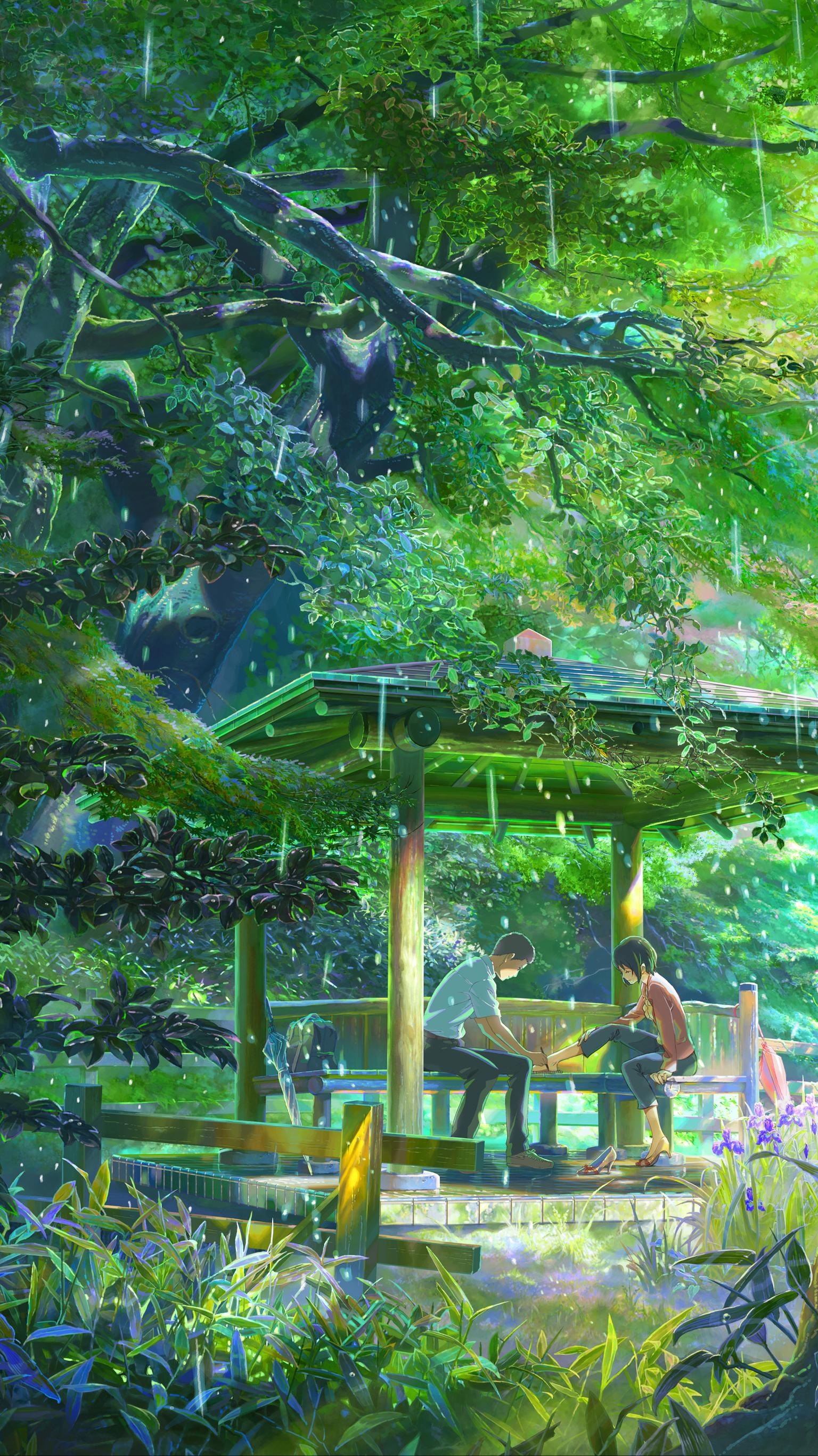 The Garden of Words, Makoto Shinkai Wallpaper, 1540x2740 HD Phone