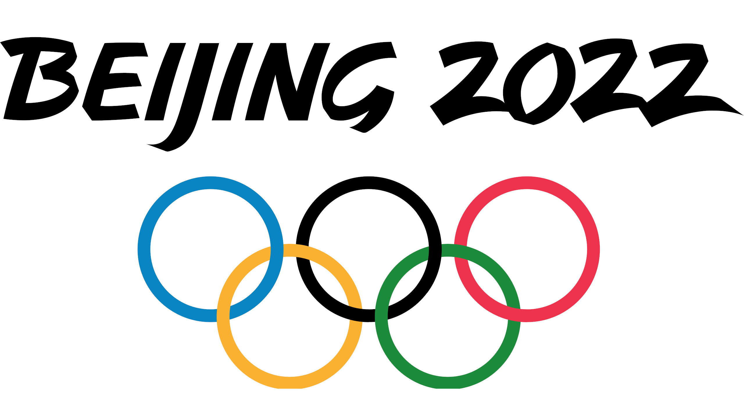 Logo, 2022 Winter Olympics Wallpaper, 2560x1440 HD Desktop