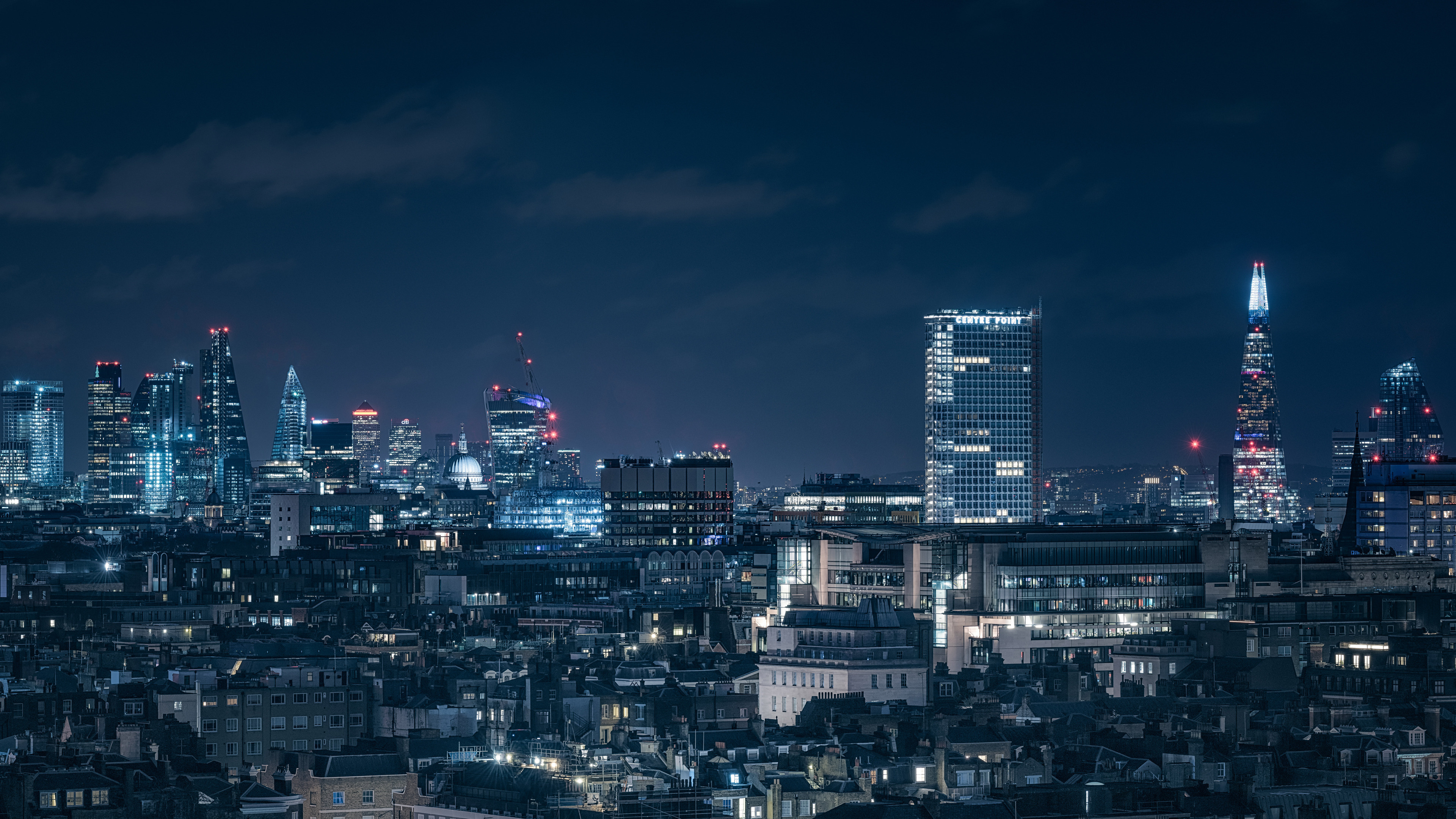 London chasing skylines, Nightscape, HD wallpapers, 3840x2160 4K Desktop