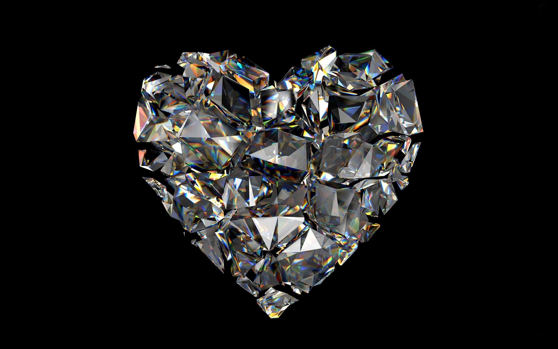 Heart, Diamonds Wallpaper, 1920x1200 HD Desktop