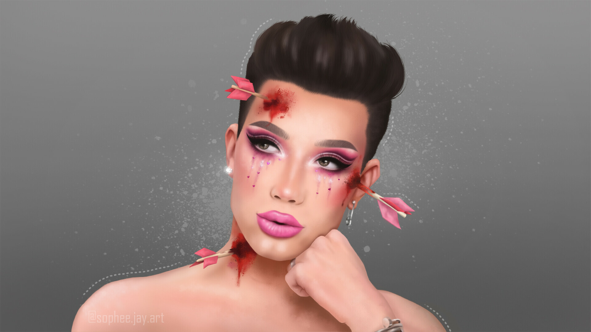 James Charles, Artstation profile, Digital art, Creative work, 1920x1080 Full HD Desktop