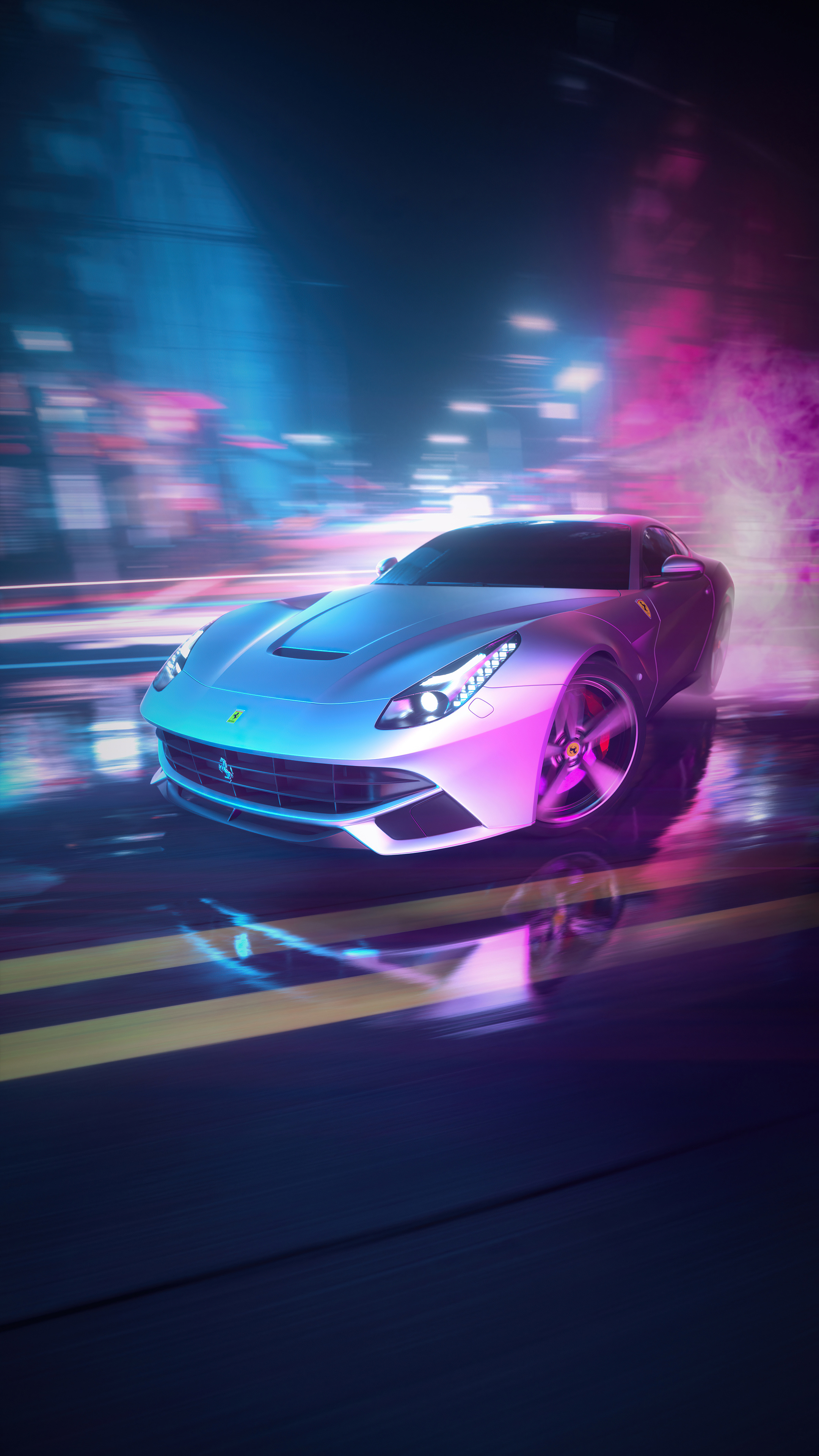 Ferrari F12  NFS Heat, Drifting Wallpaper, 2160x3840 4K Phone