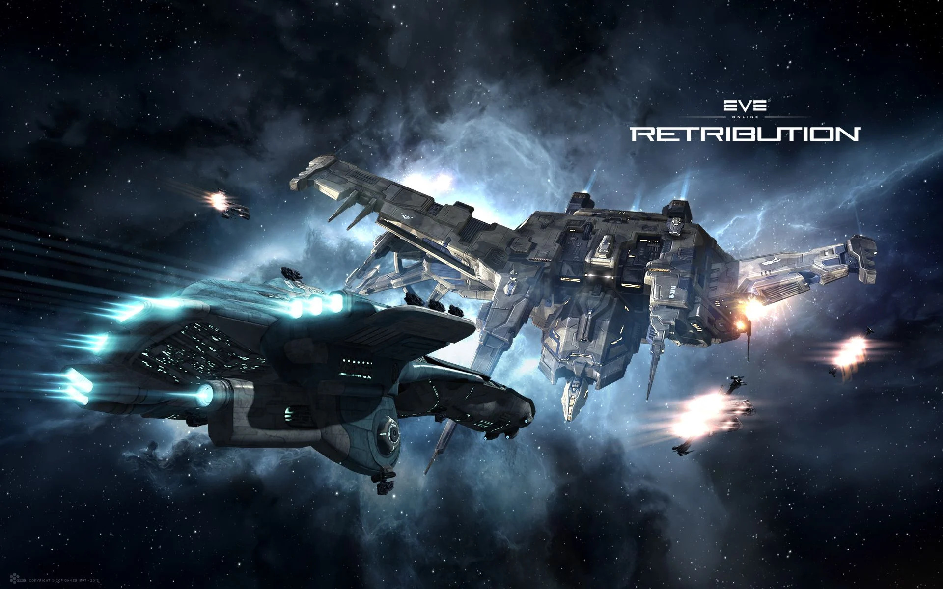 EVE Online, Gaming art, Futuristic spaceships, Digital universe, 1920x1200 HD Desktop