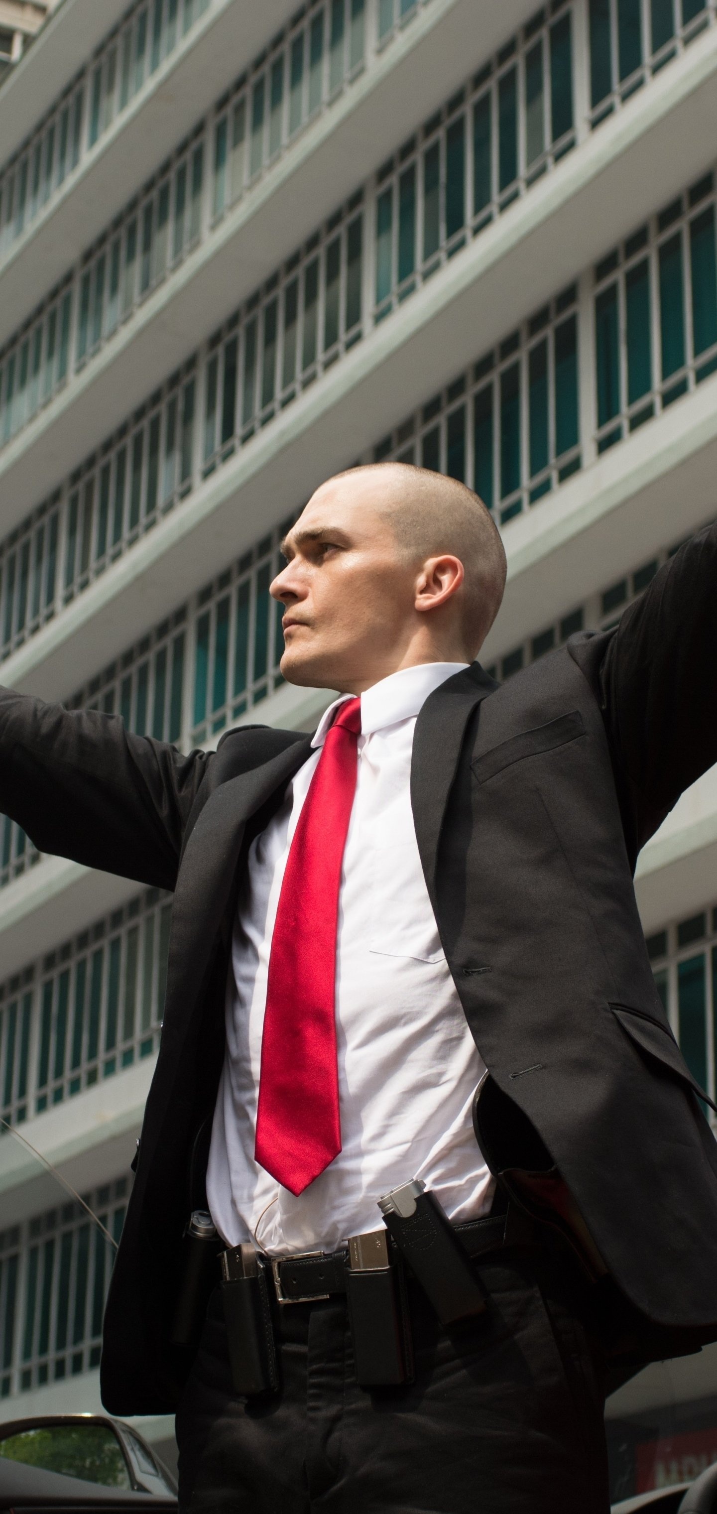 Rupert Friend, Hitman Agent 47 movie, Crime thriller, Action-packed adventure, 1440x3040 HD Phone