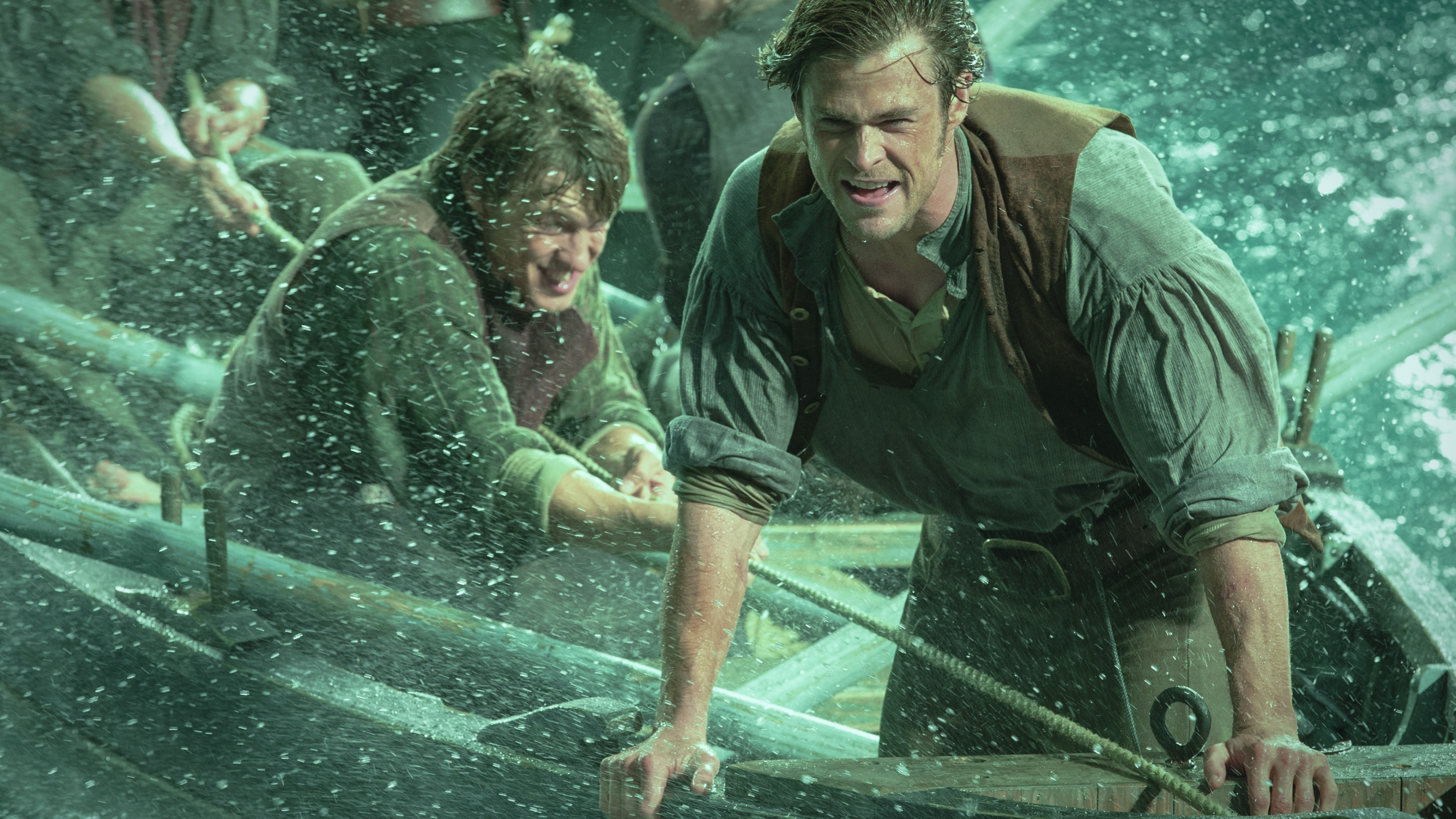 In the Heart of the Sea, Chris Hemsworth biographical movie, 3840x2160 4K Desktop